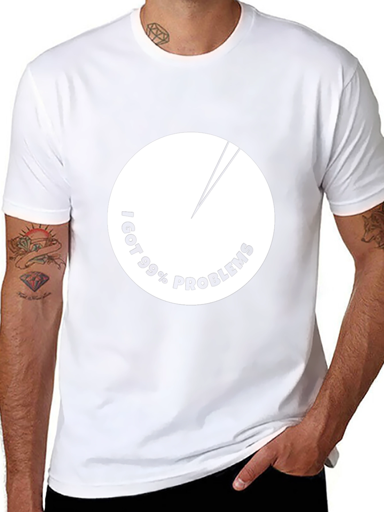 99% Problems T-Shirt - Black Crew Neck Cotton Tee
