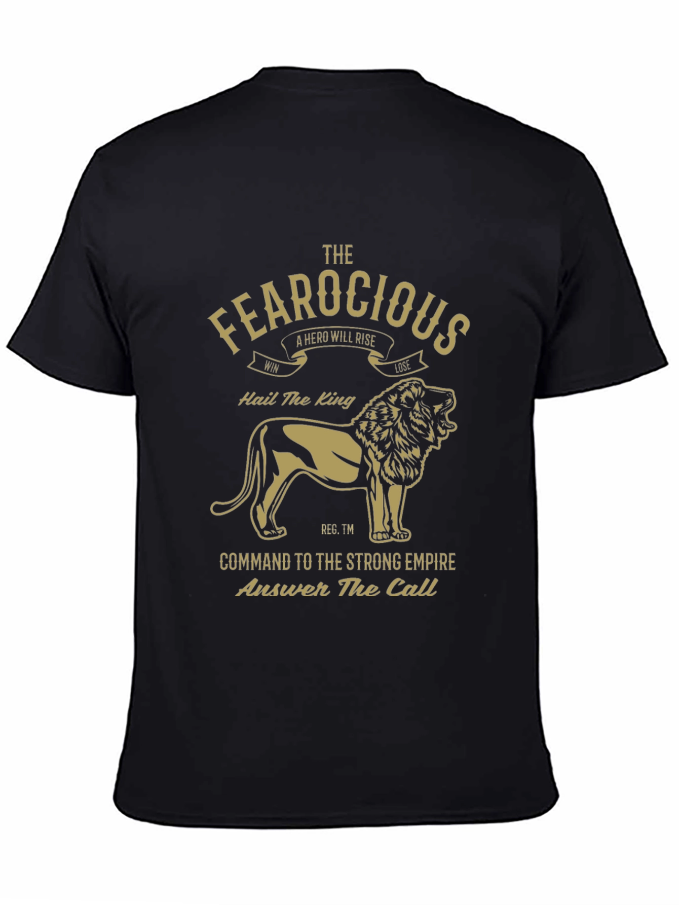 Fearocious Lion King Graphic Tee - Premium Mens T-Shirt