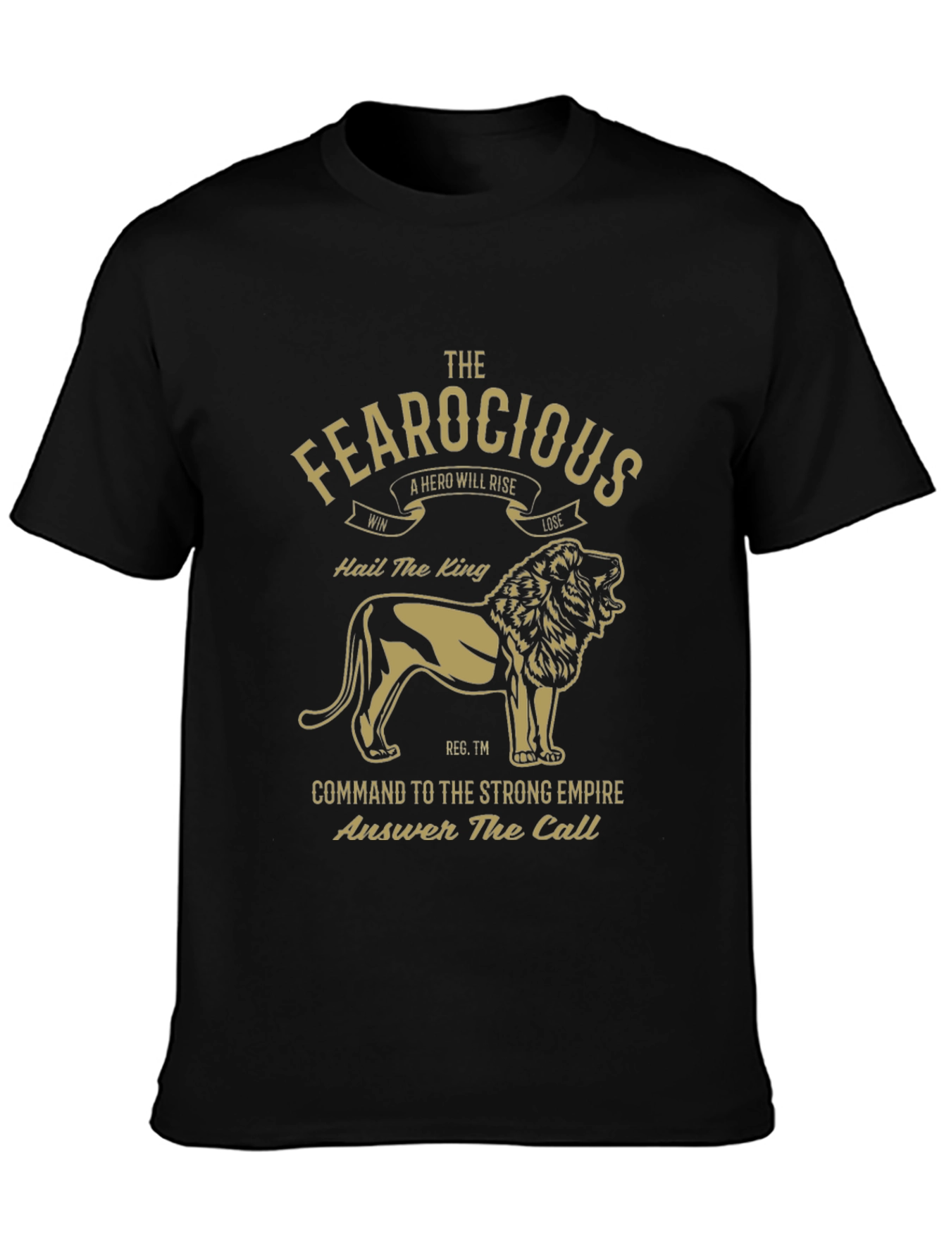 Fearocious Lion King Graphic Tee - Premium Mens T-Shirt