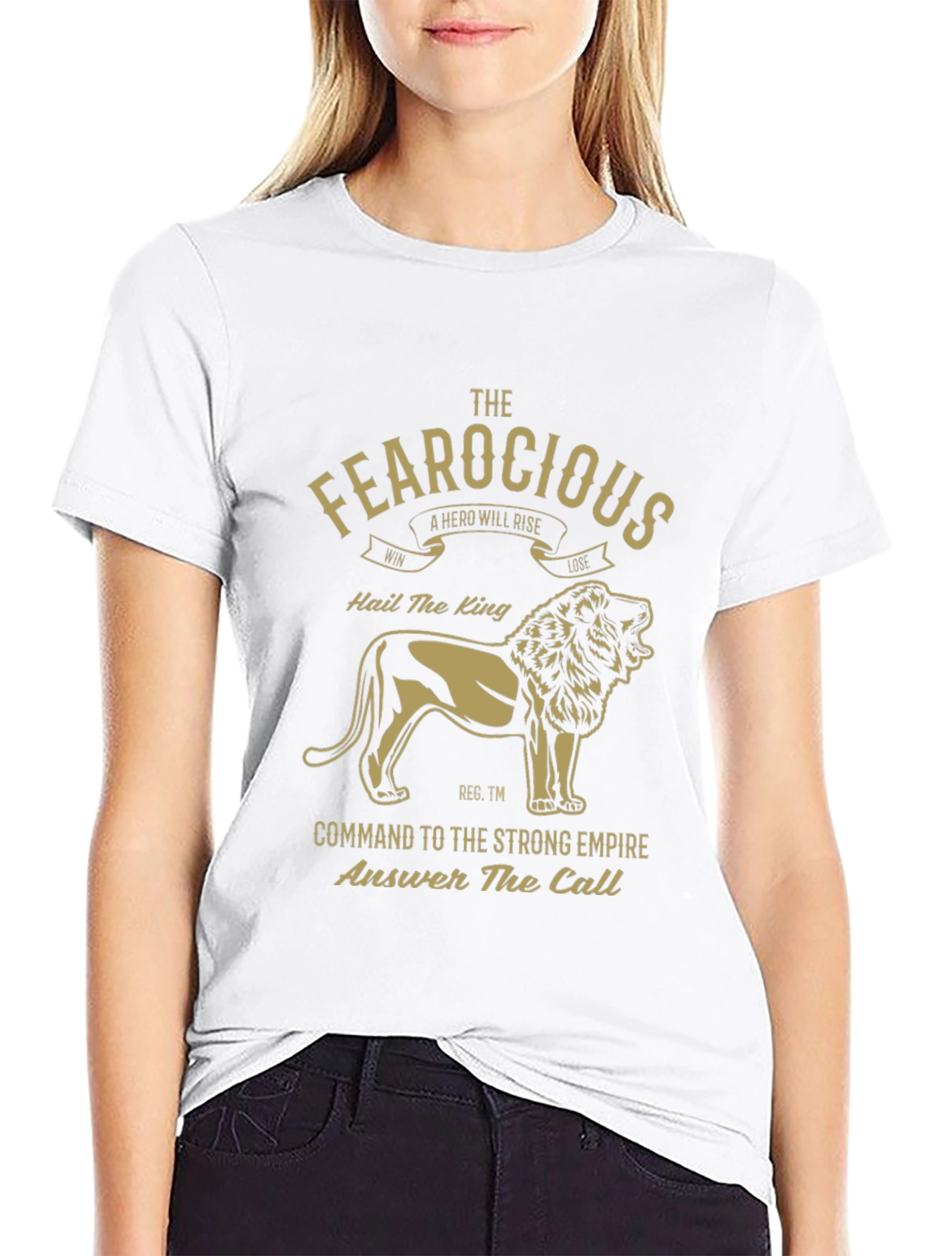 Fearocious Lion King Graphic Tee - Premium Mens T-Shirt