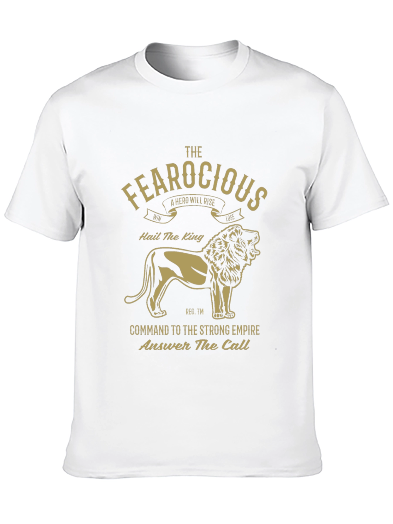 Fearocious Lion King Graphic Tee - Premium Mens T-Shirt