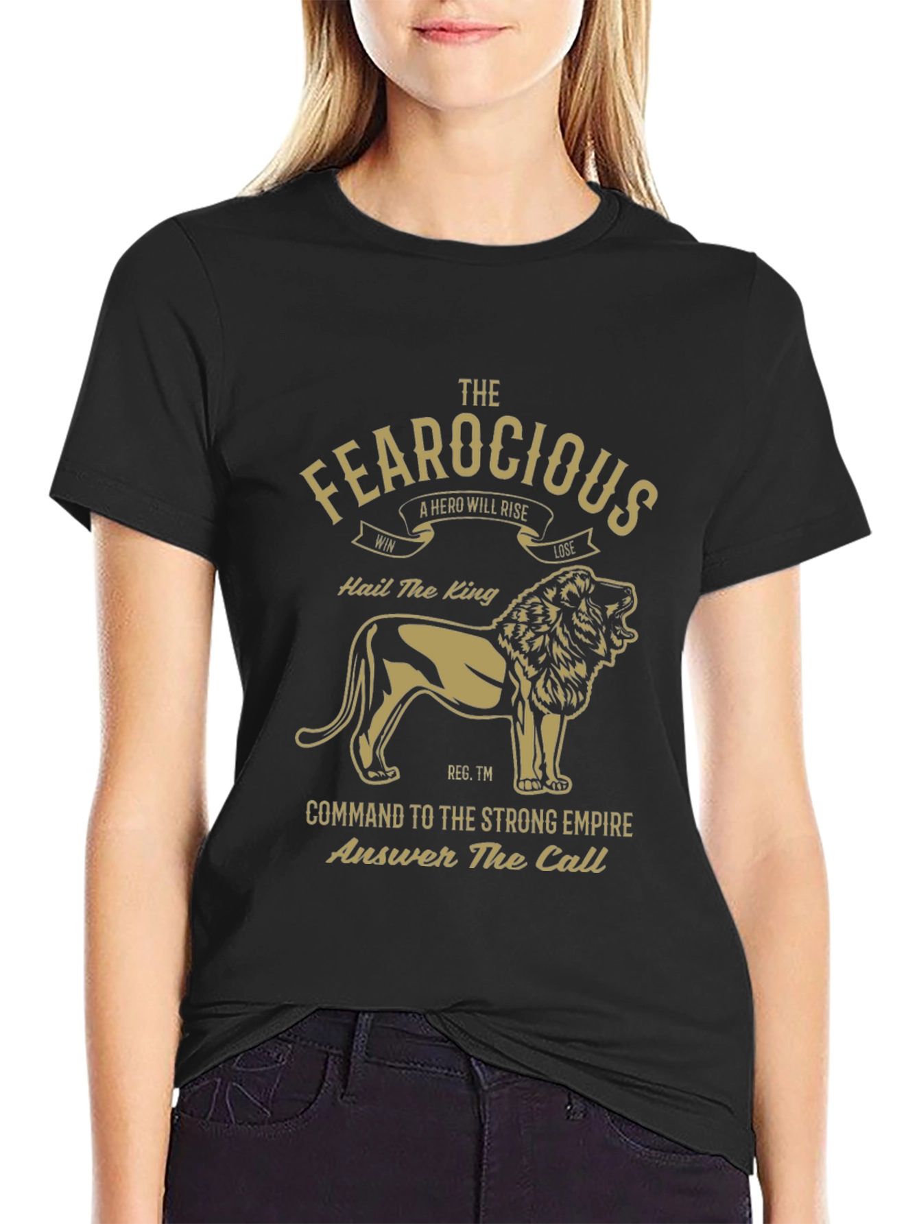 Fearocious Lion King Graphic Tee - Premium Mens T-Shirt