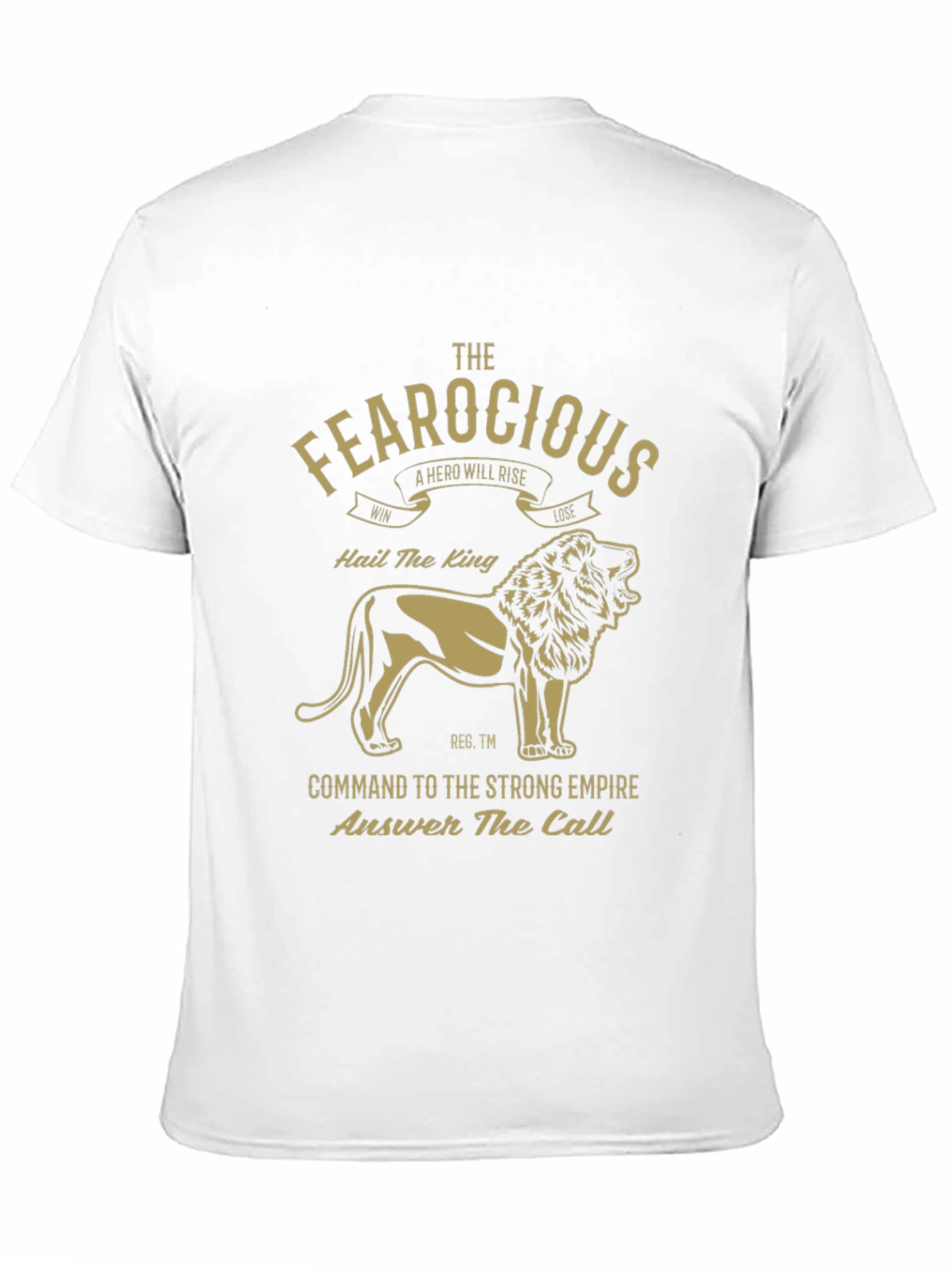 Fearocious Lion King Graphic Tee - Premium Mens T-Shirt