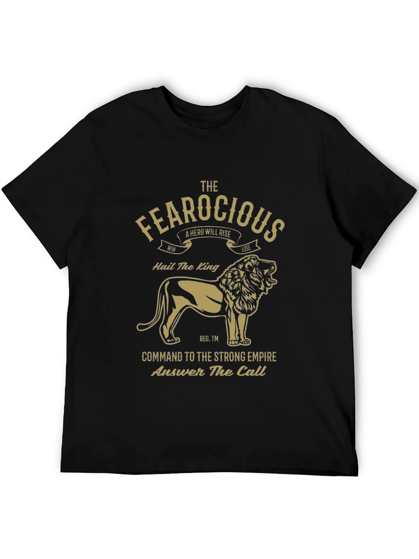 Fearocious Lion King Graphic Tee - Premium Mens T-Shirt