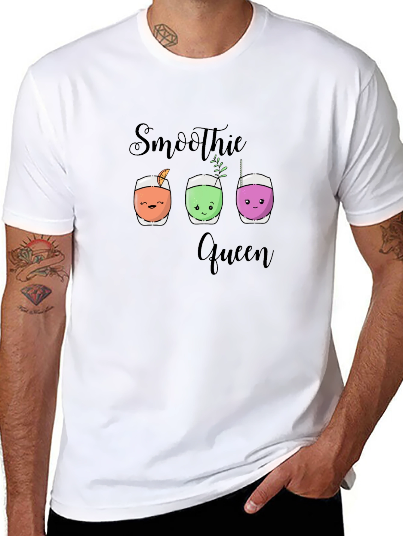 Smoothie Queen T-Shirt Cute Drink Design