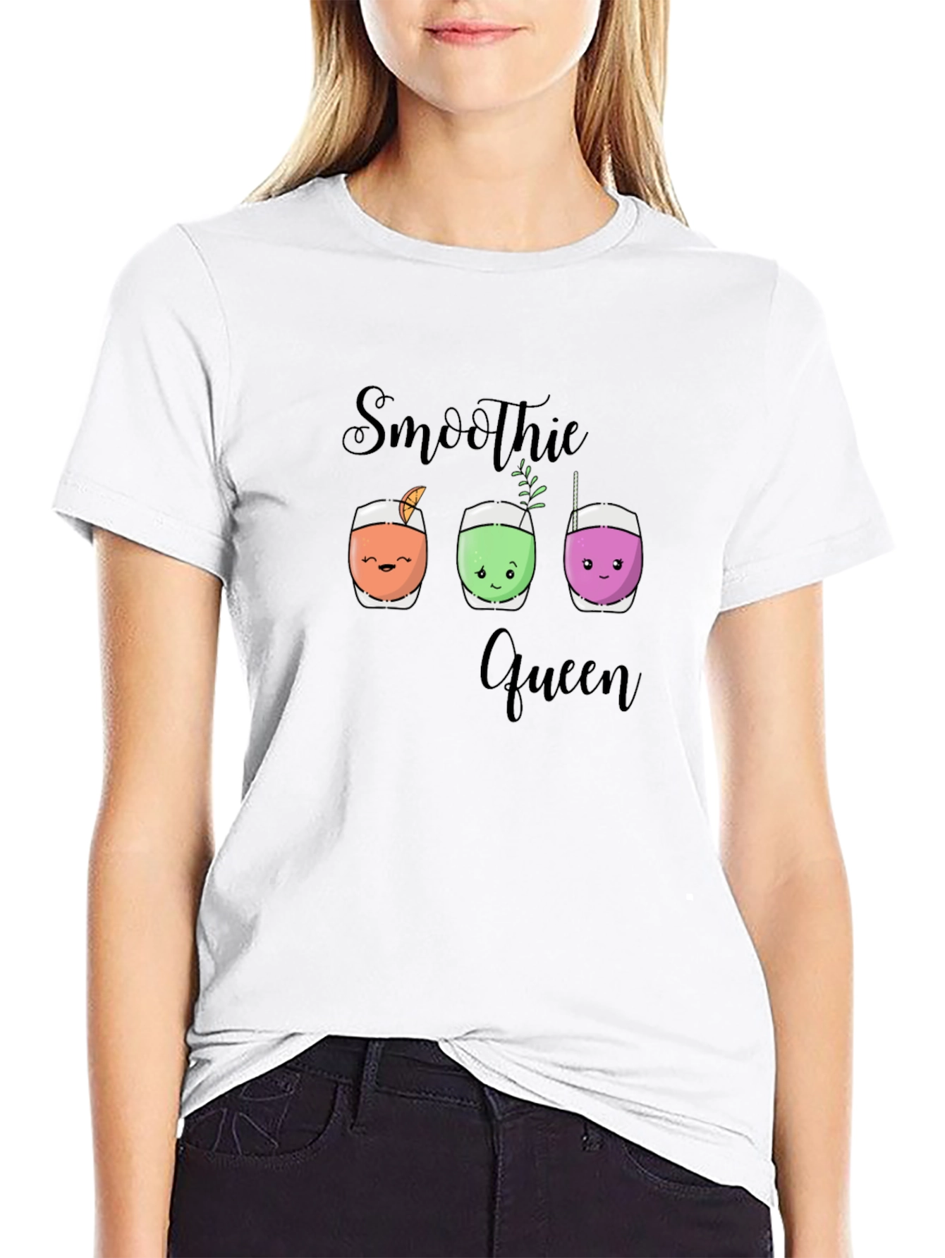 Smoothie Queen T-Shirt Cute Drink Design