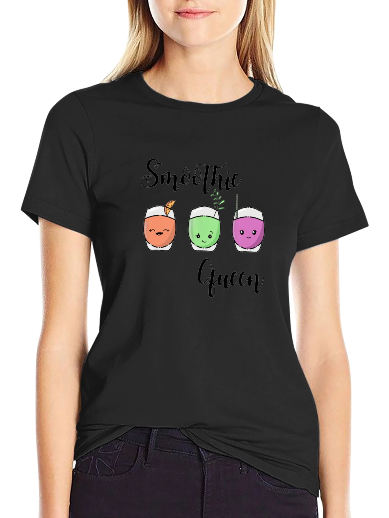 Smoothie Queen T-Shirt Cute Drink Design