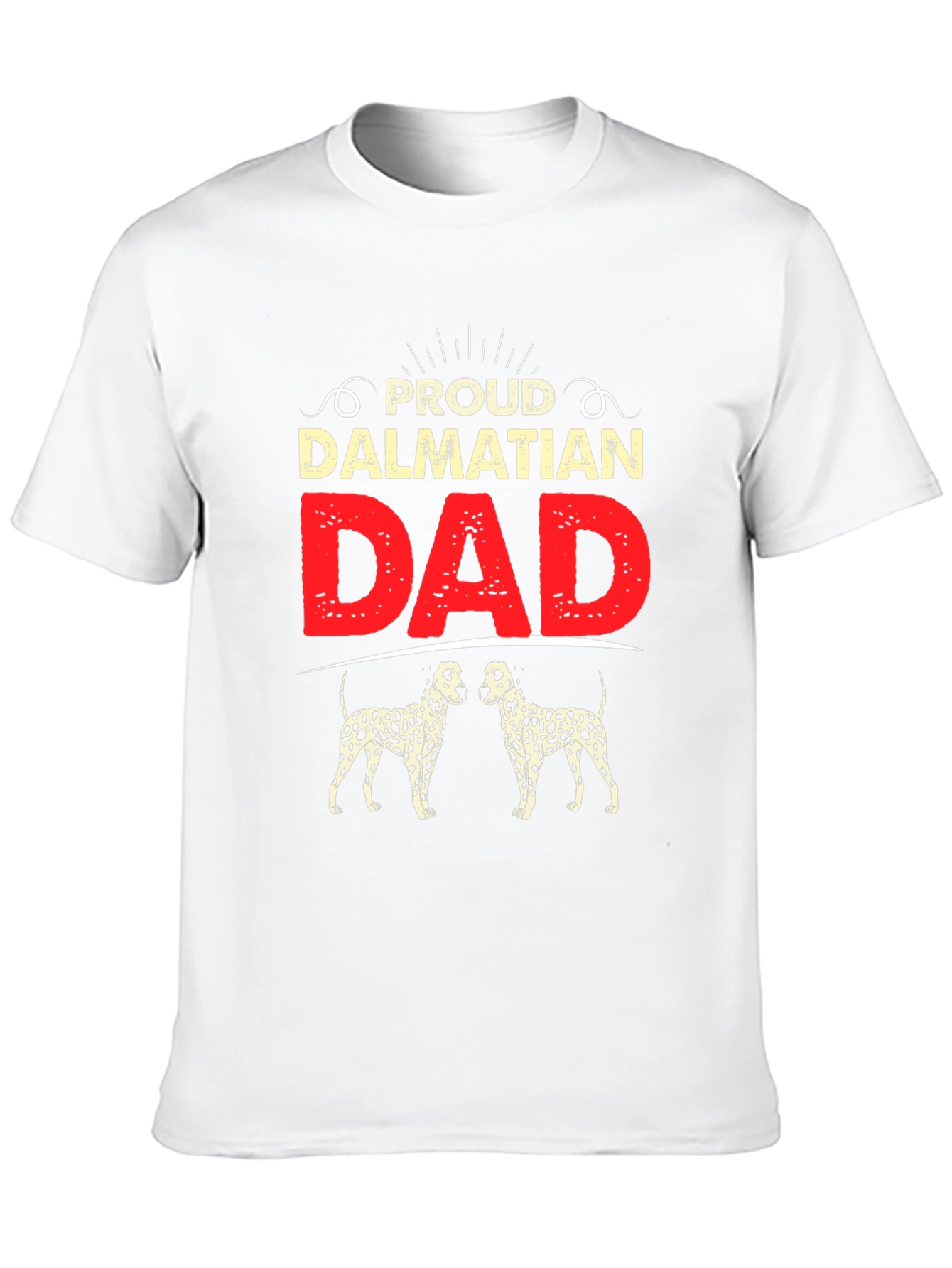 Proud Dalmatian Dad Black T-Shirt
