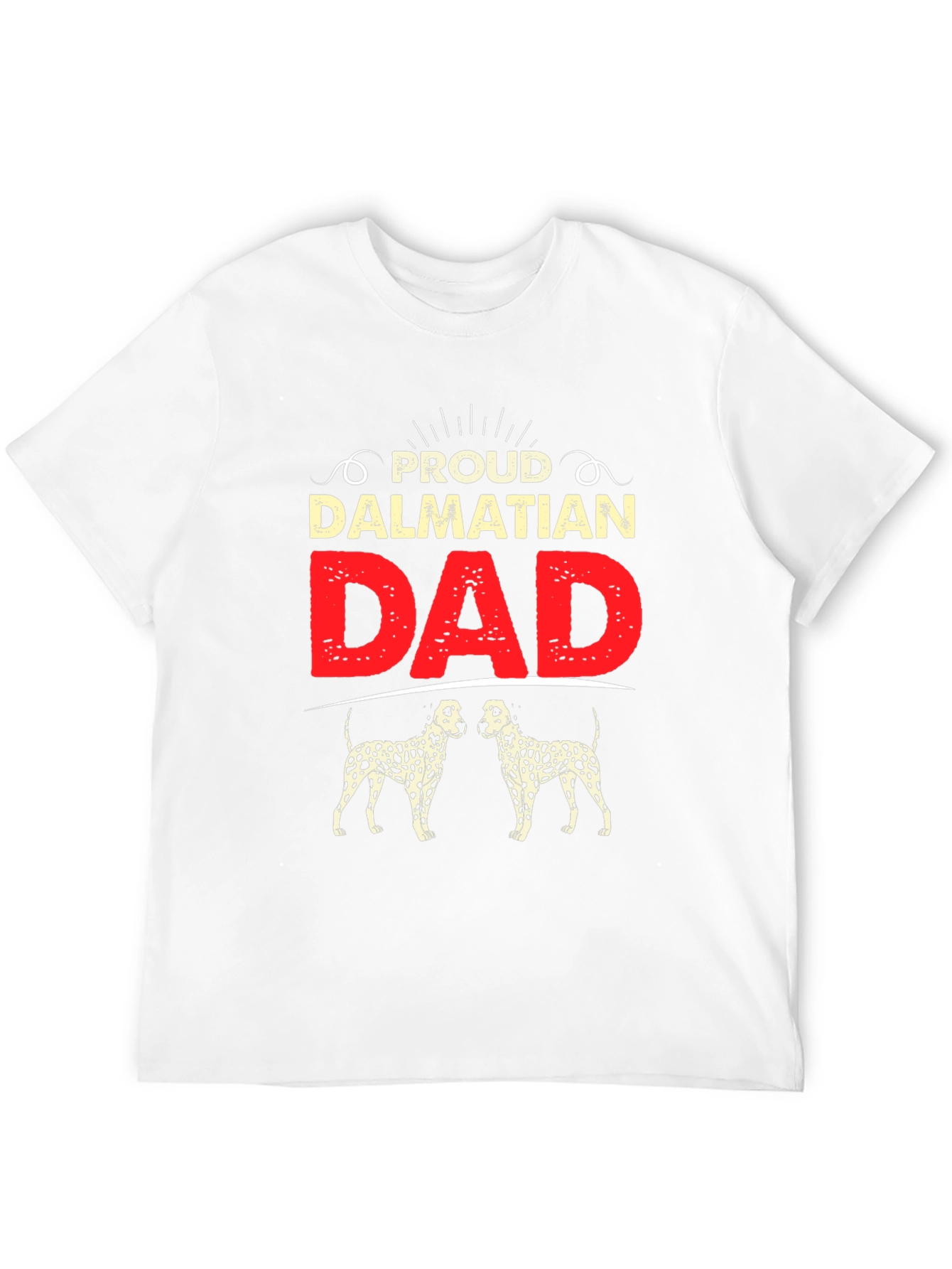 Proud Dalmatian Dad Black T-Shirt