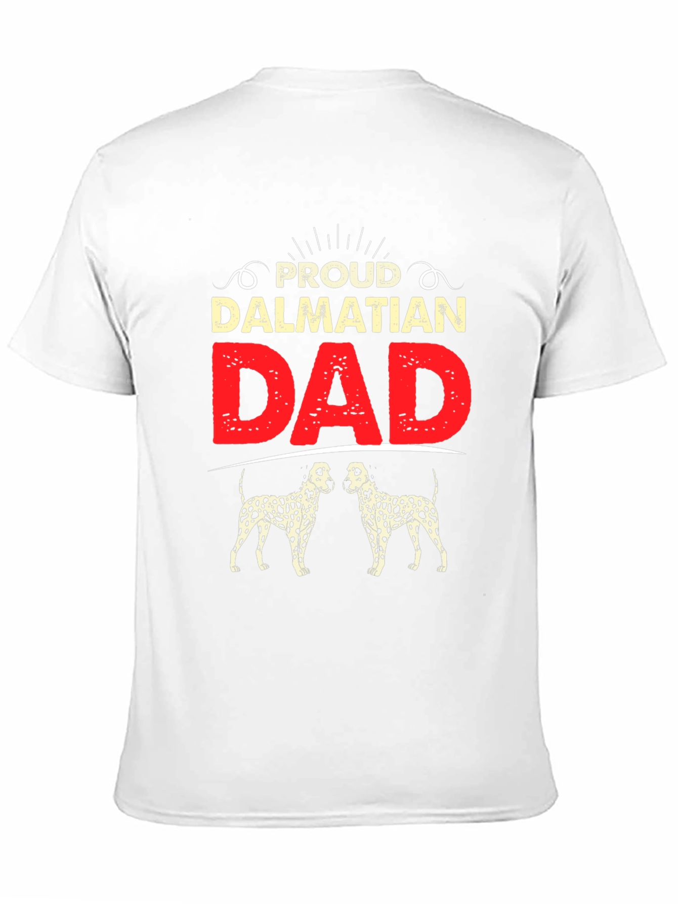 Proud Dalmatian Dad Black T-Shirt