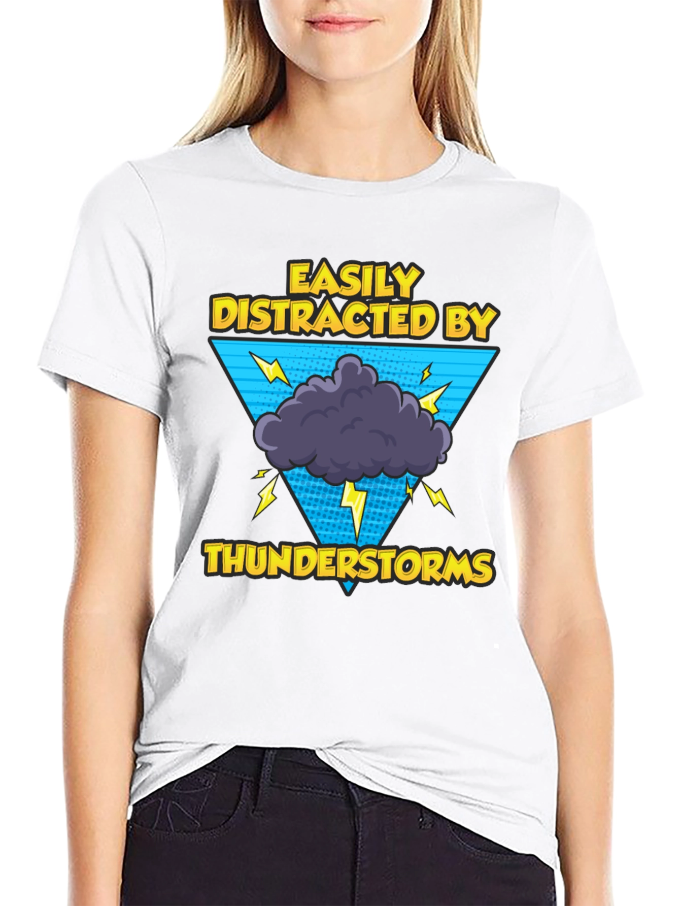 Easily Distracted by Thunderstorms Graphic Tee