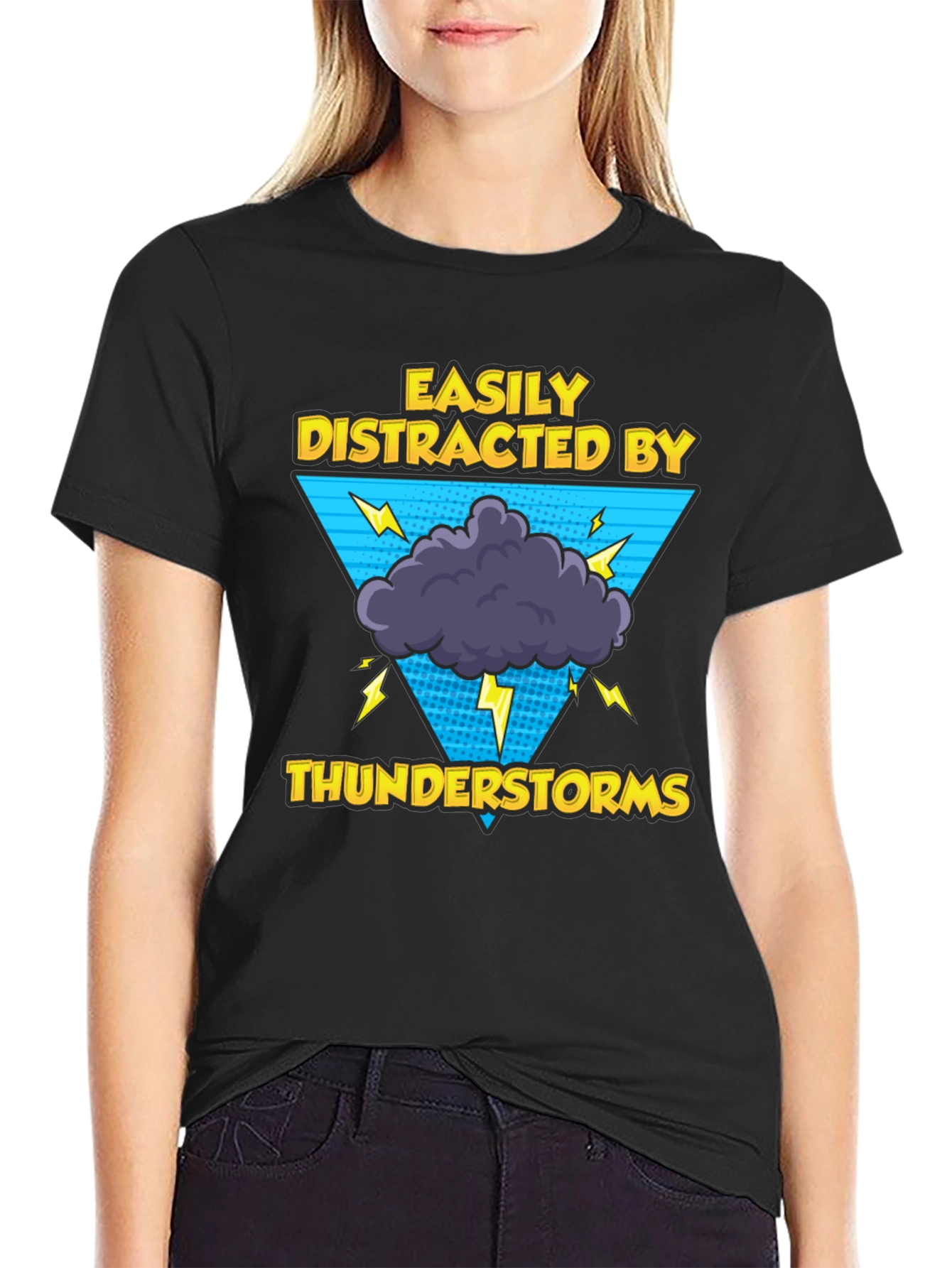 Easily Distracted by Thunderstorms Graphic Tee