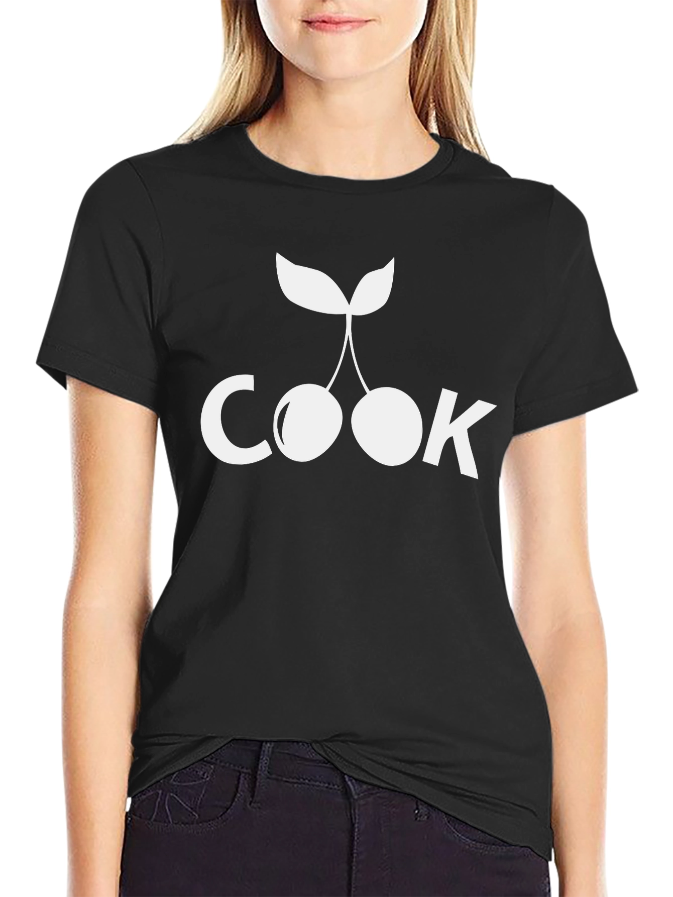 Cook Cherry T-Shirt - Black - Casual Comfort