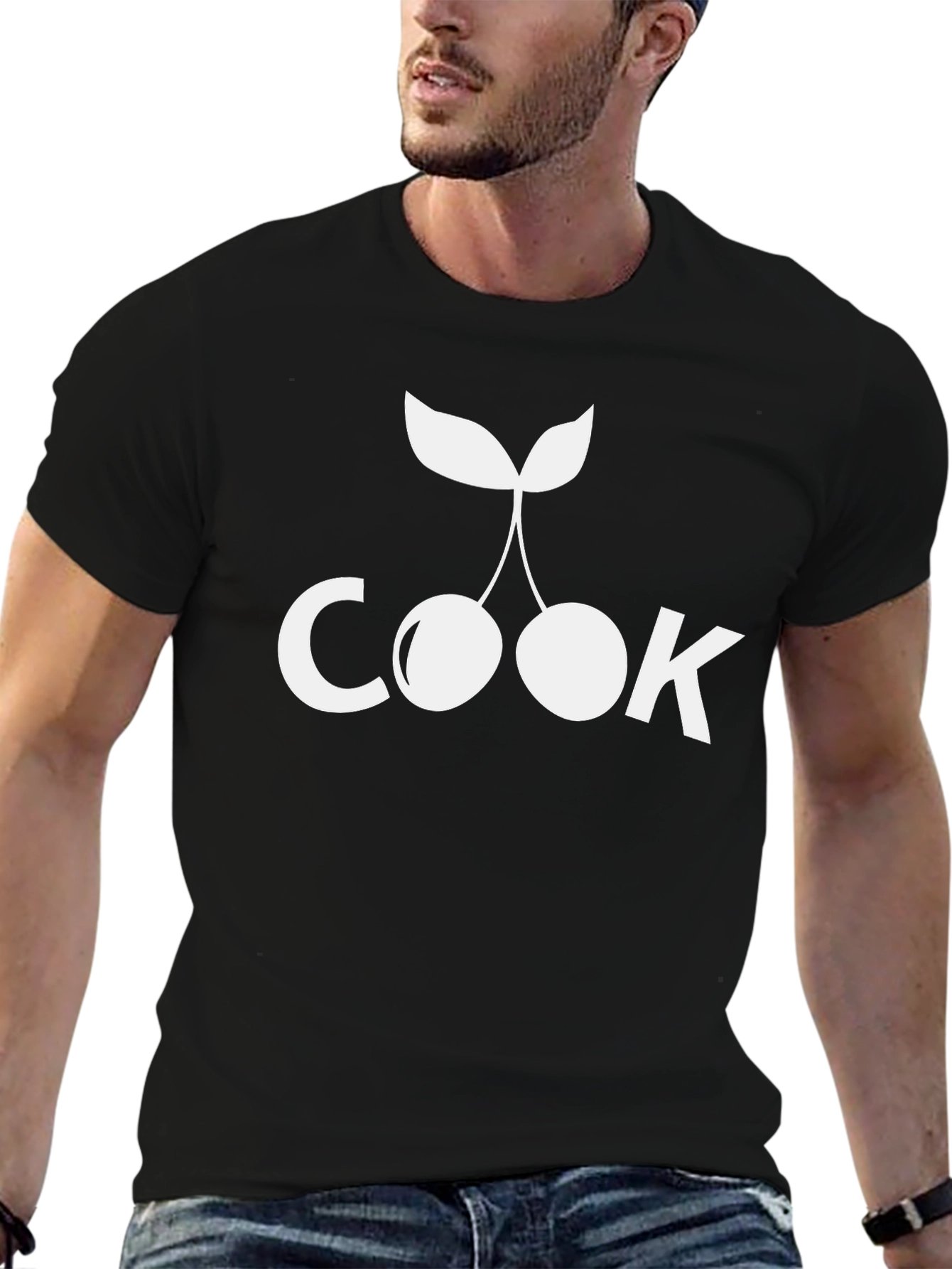Cook Cherry T-Shirt - Black - Casual Comfort
