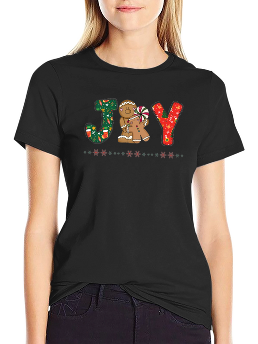 Joy Gingerbread Christmas T-Shirt