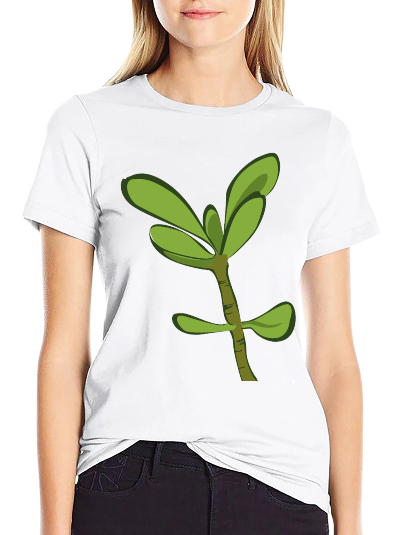 Green Sprout Graphic T-Shirt - Casual Style