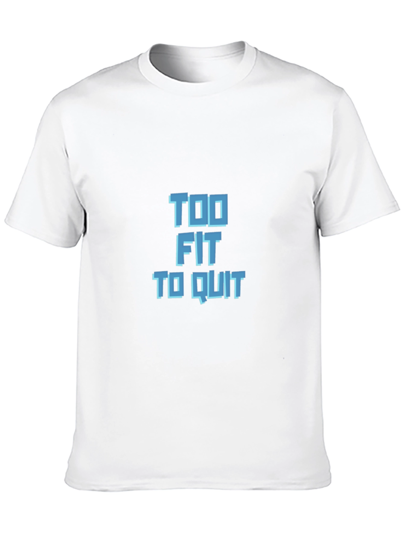Too Fit to Quit Graphic Tee - Black