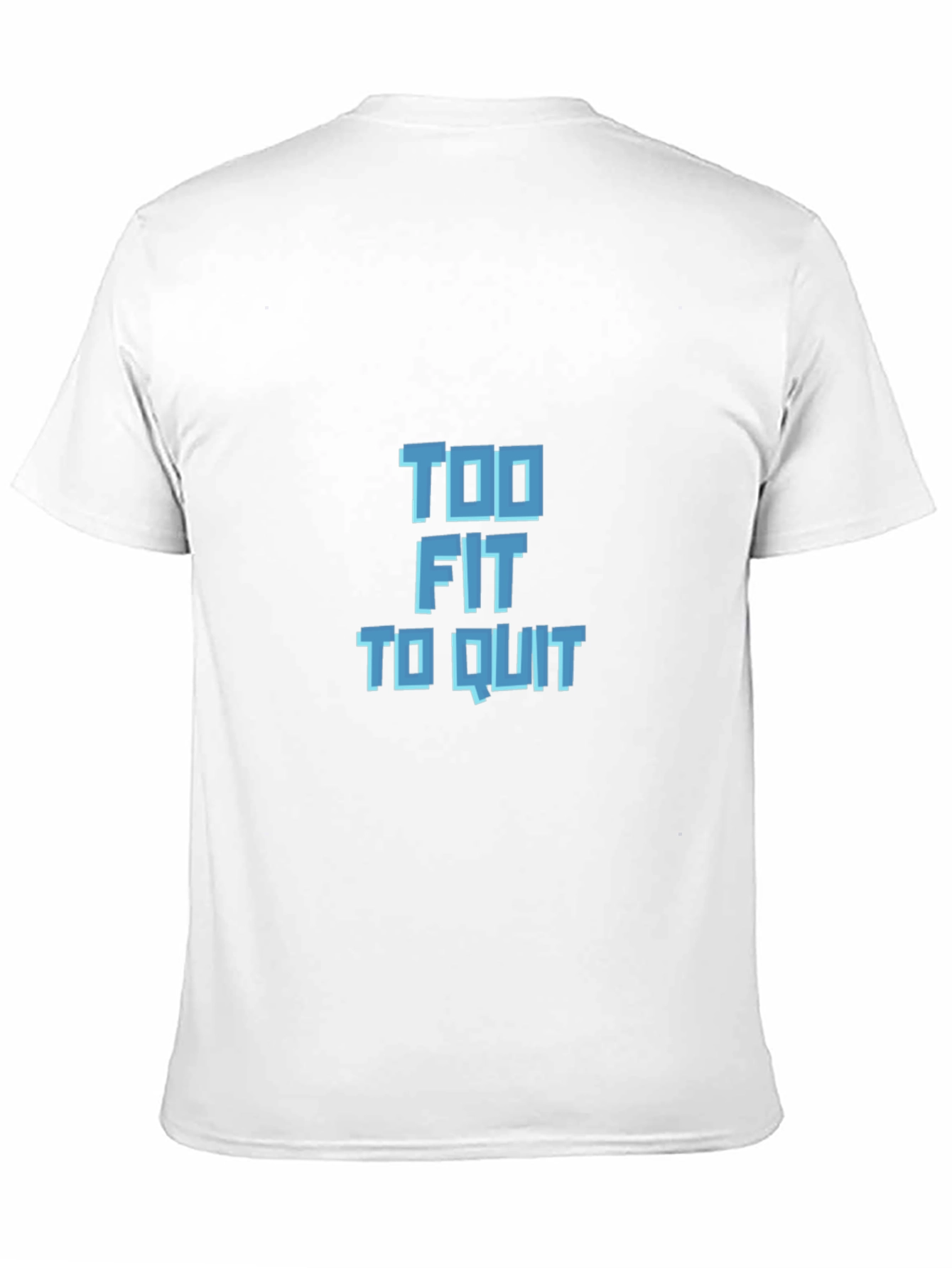 Too Fit to Quit Graphic Tee - Black