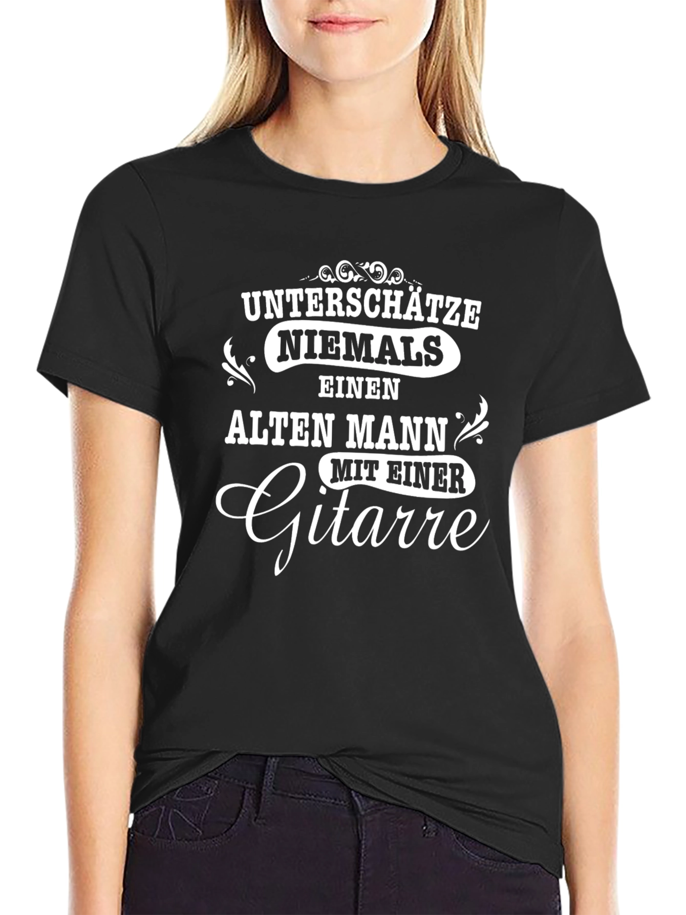 Unterschätze Niemals Guitar T-Shirt