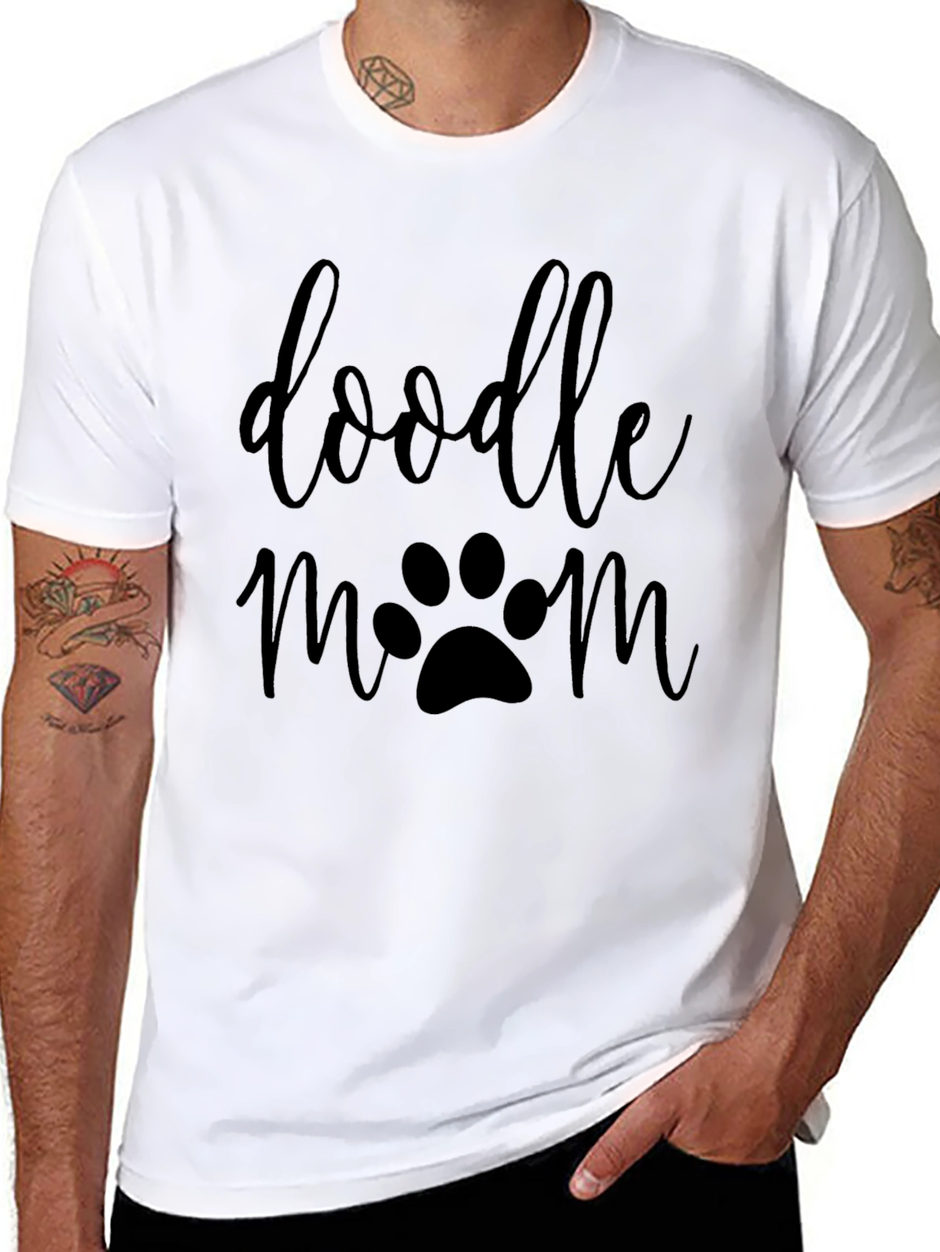 Doodle Mom Black T-Shirt - Dog Lover Tee