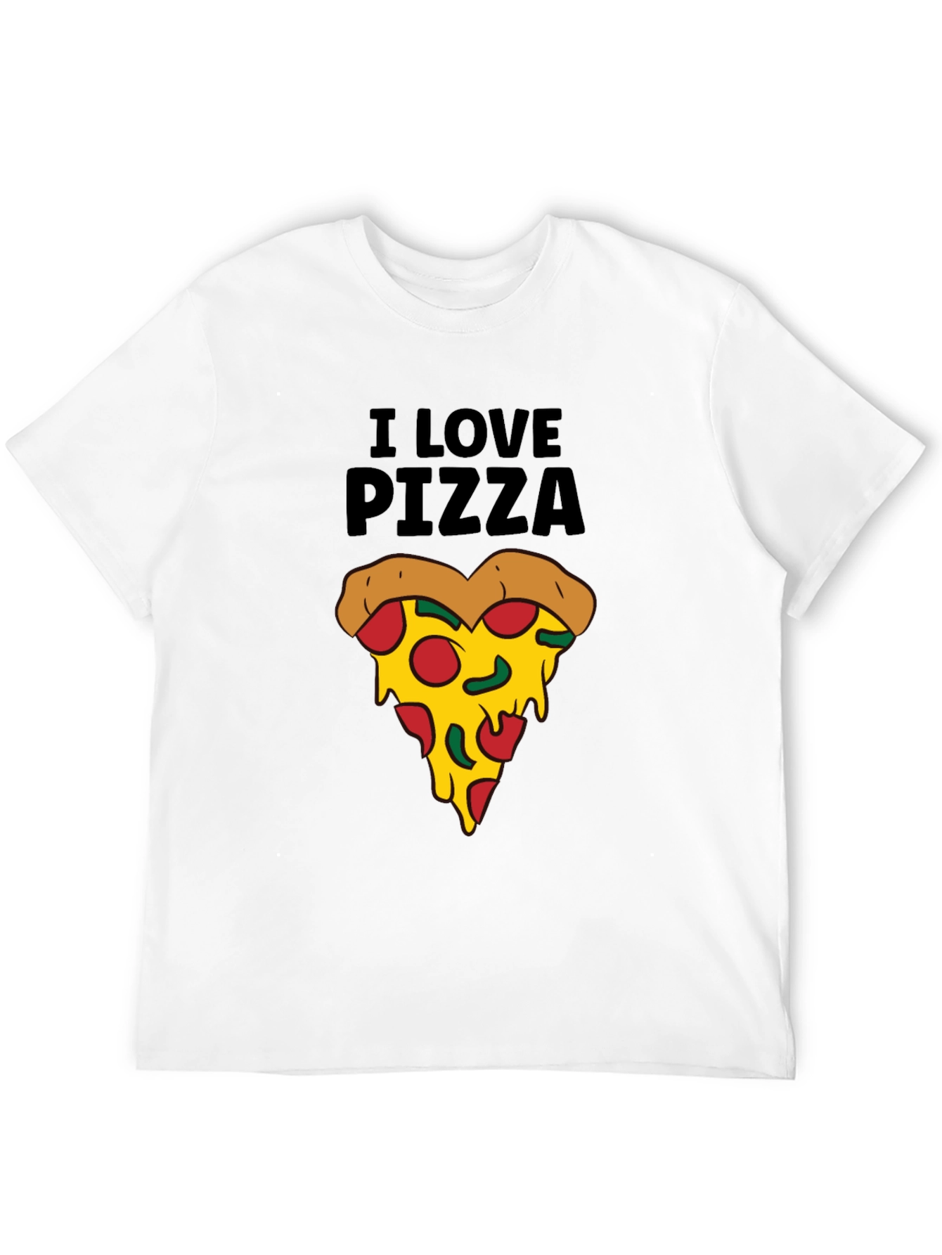 I Love Pizza T-Shirt - Funny Pizza Slice Tee