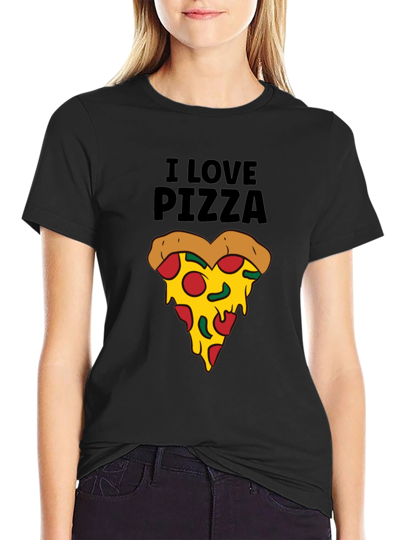I Love Pizza T-Shirt - Funny Pizza Slice Tee