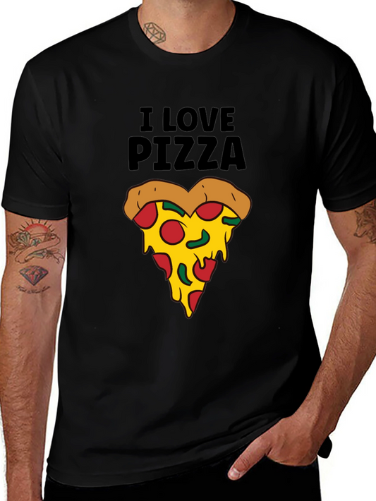 I Love Pizza T-Shirt - Funny Pizza Slice Tee