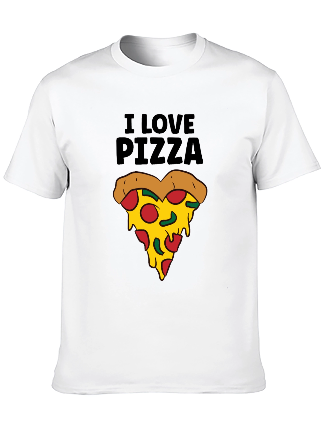 I Love Pizza T-Shirt - Funny Pizza Slice Tee