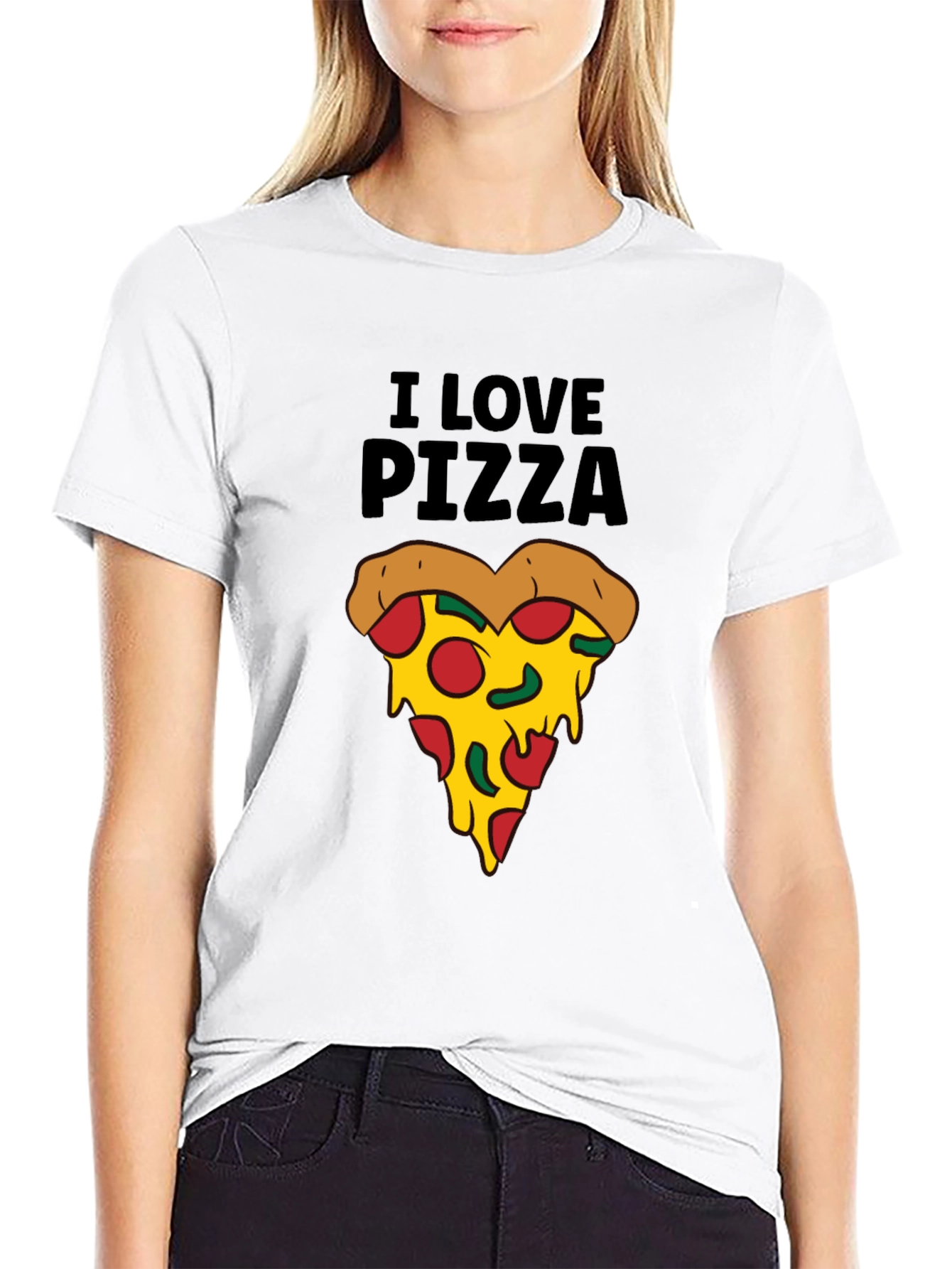 I Love Pizza T-Shirt - Funny Pizza Slice Tee