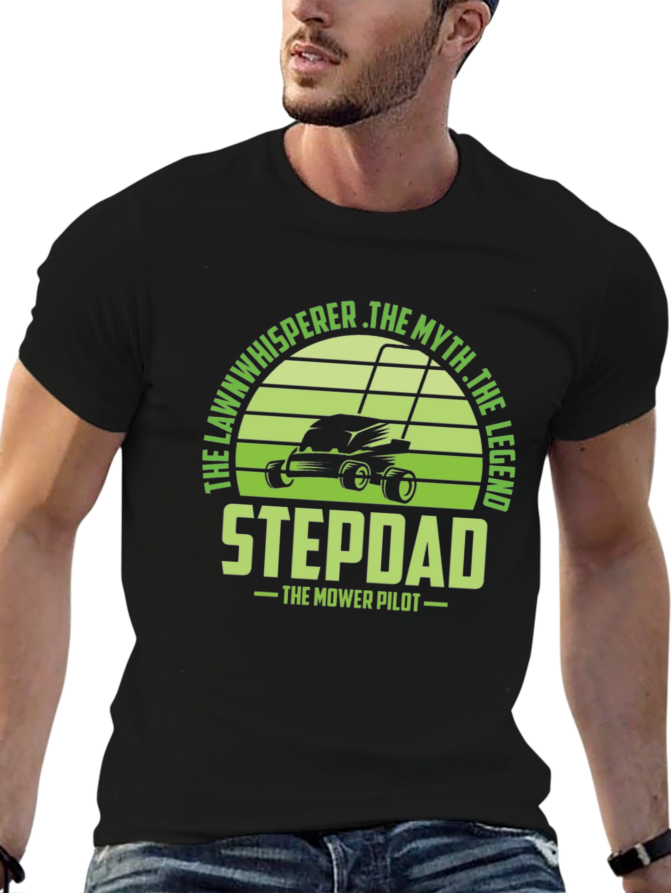 Stepdad The Mower Pilot Graphic Tee