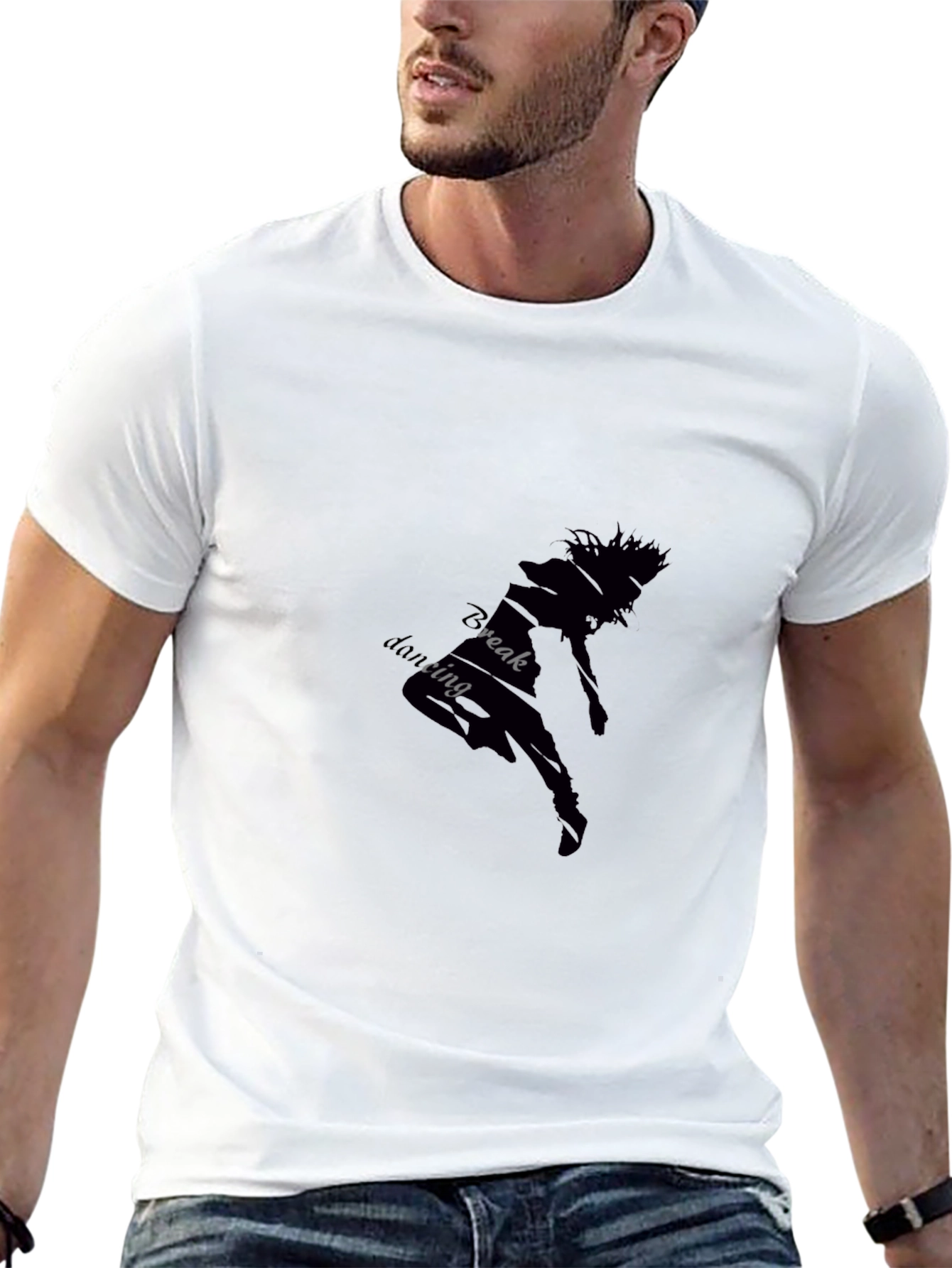 Breakdancing Graphic Black Tee