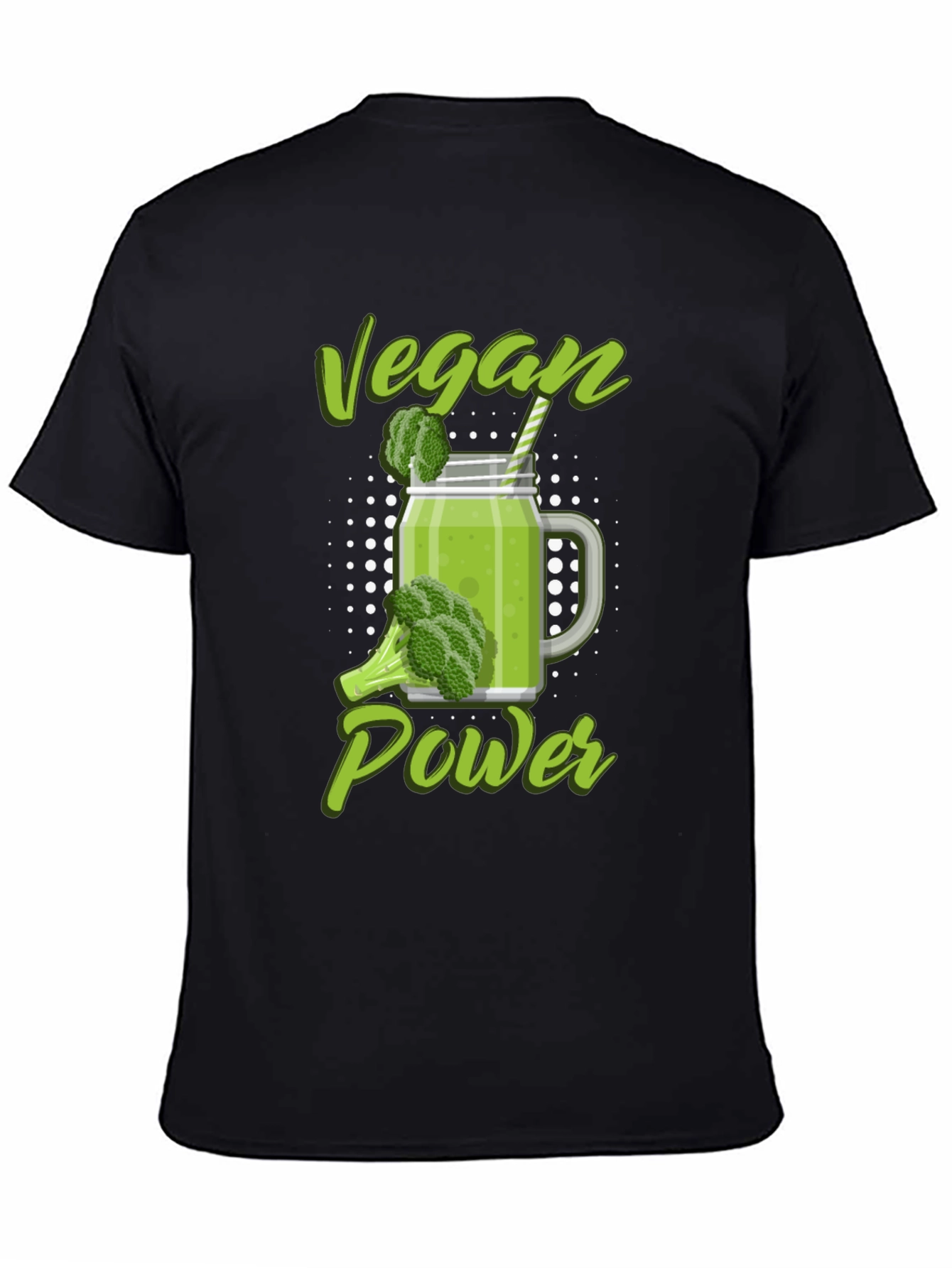 Vegan Power T-Shirt - Green Smoothie Design