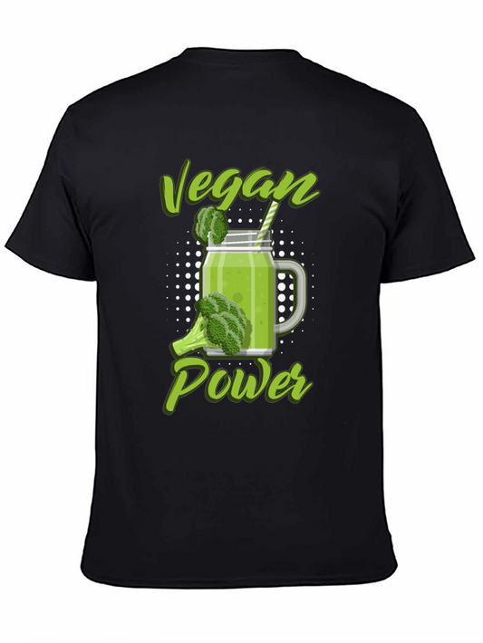 Vegan Power T-Shirt - Green Smoothie Design