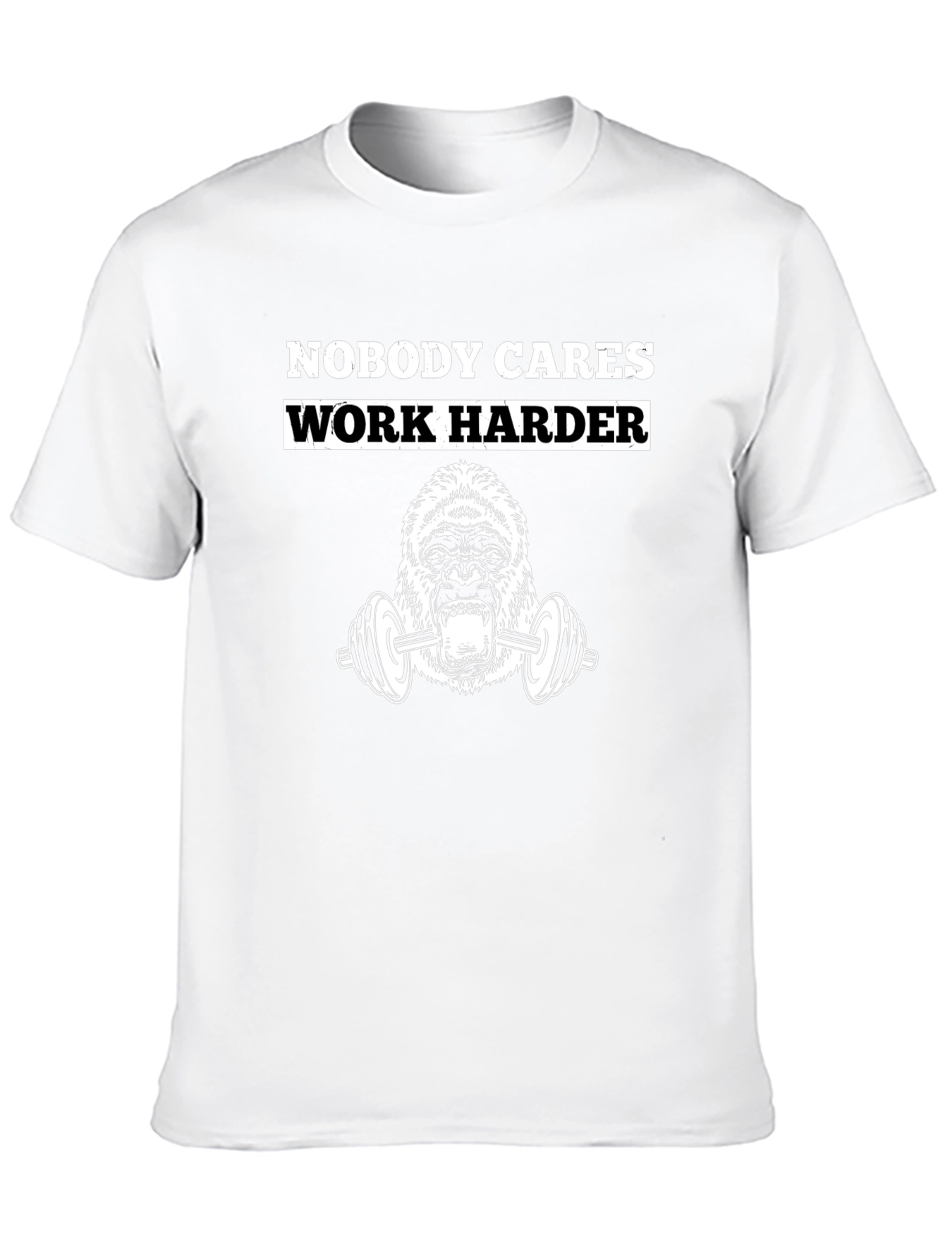 Nobody Cares Work Harder Gorilla Gym T-Shirt