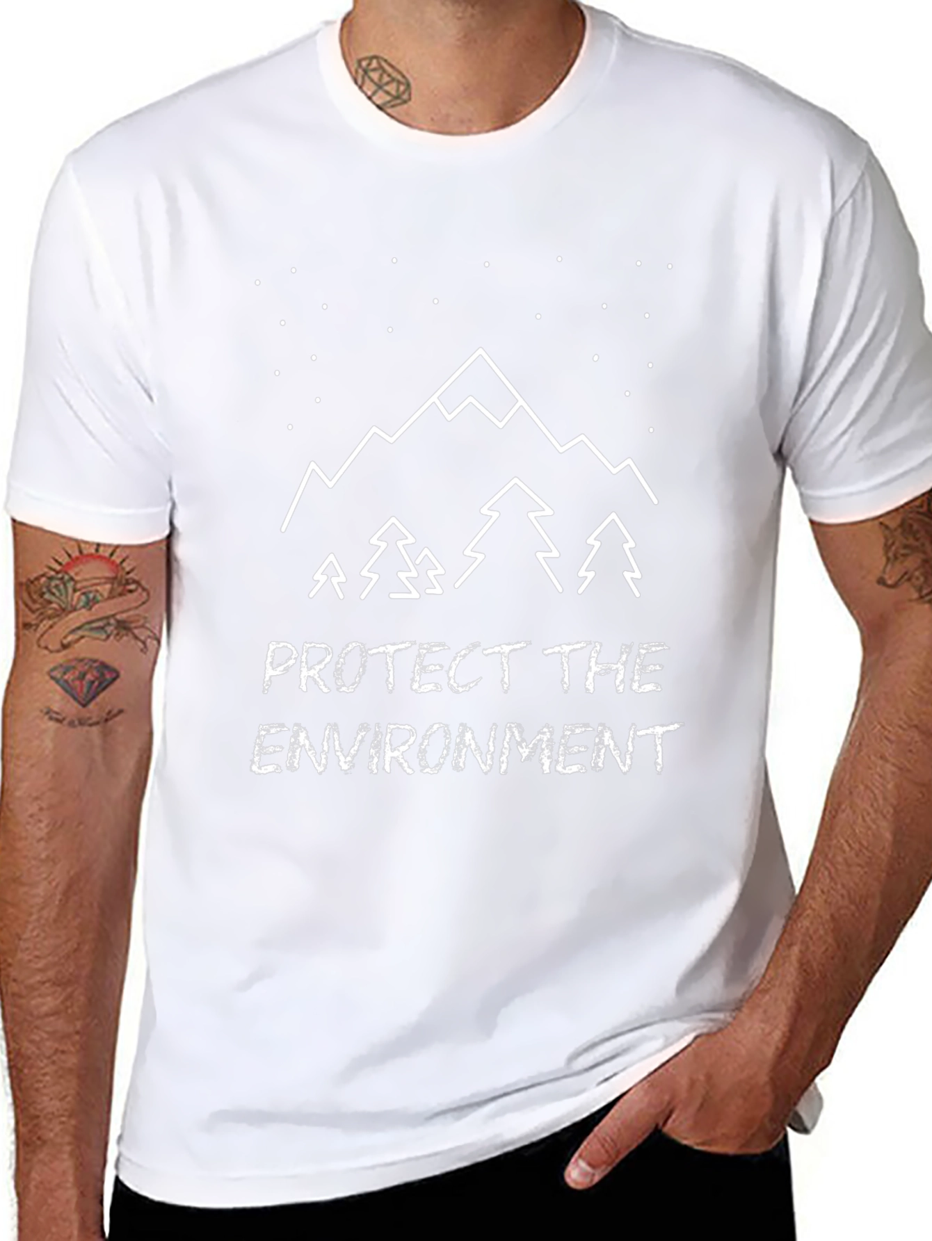 Protect the Environment Mountain Graphic Tee