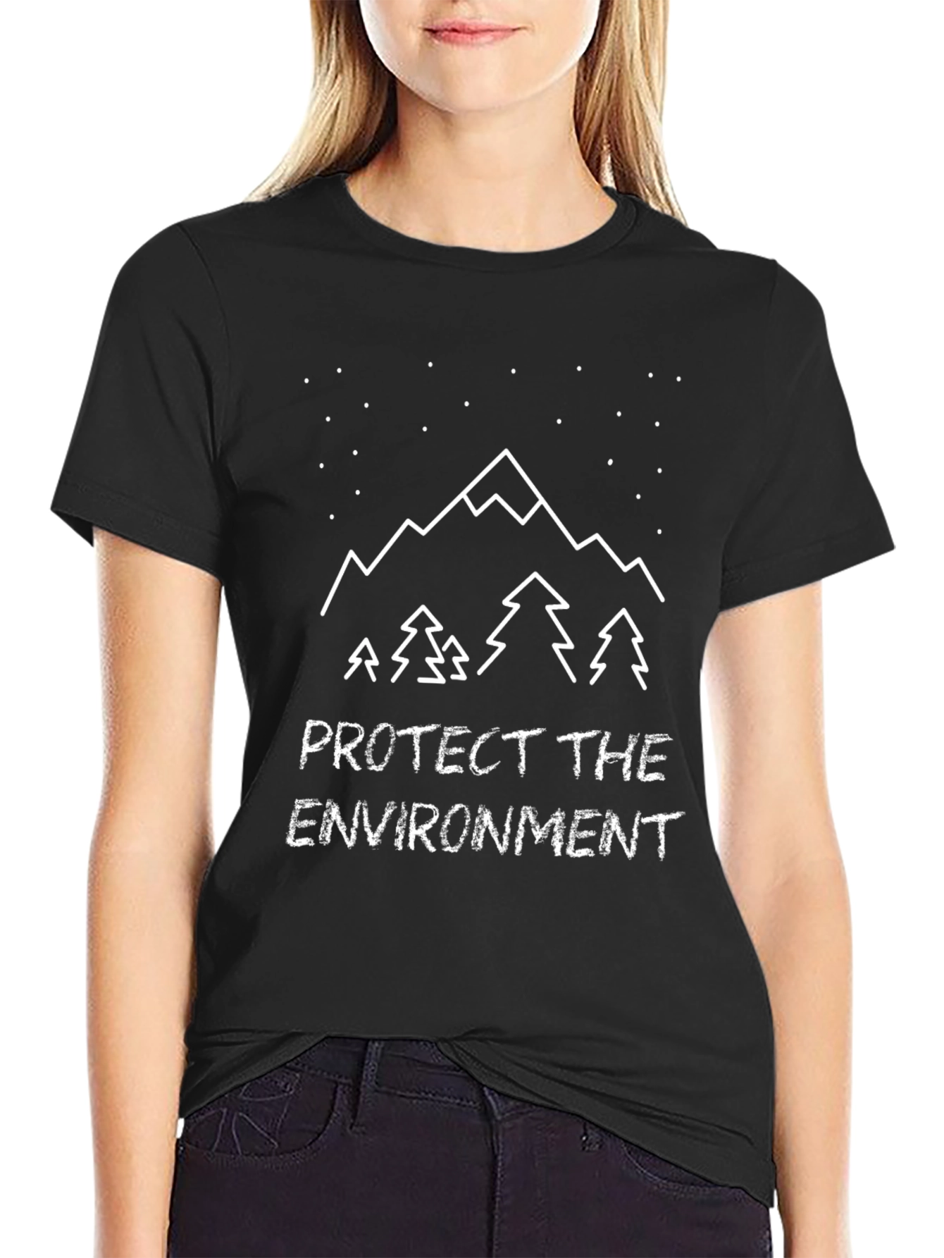 Protect the Environment Mountain Graphic Tee