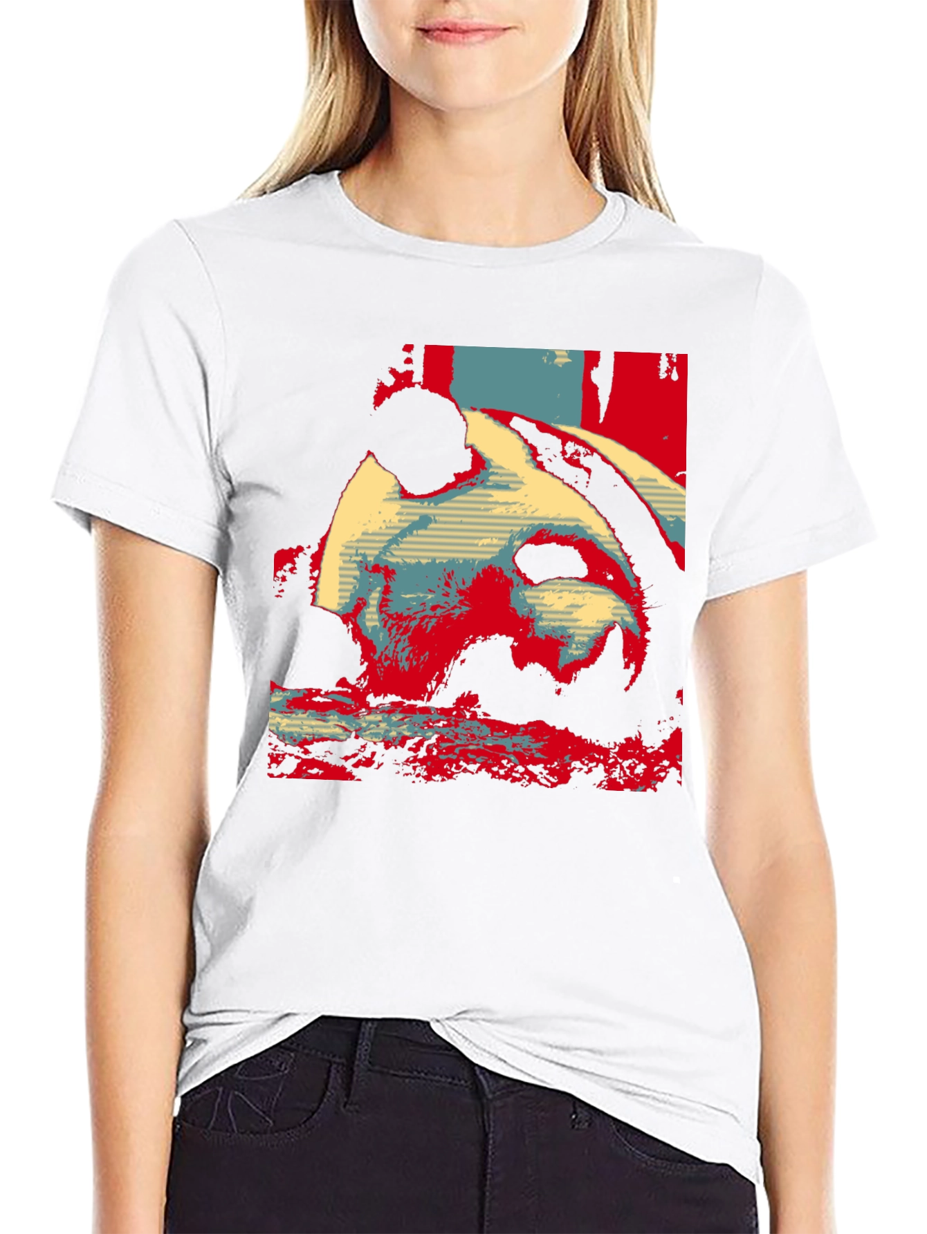 Panda Graphic Print T-Shirt
