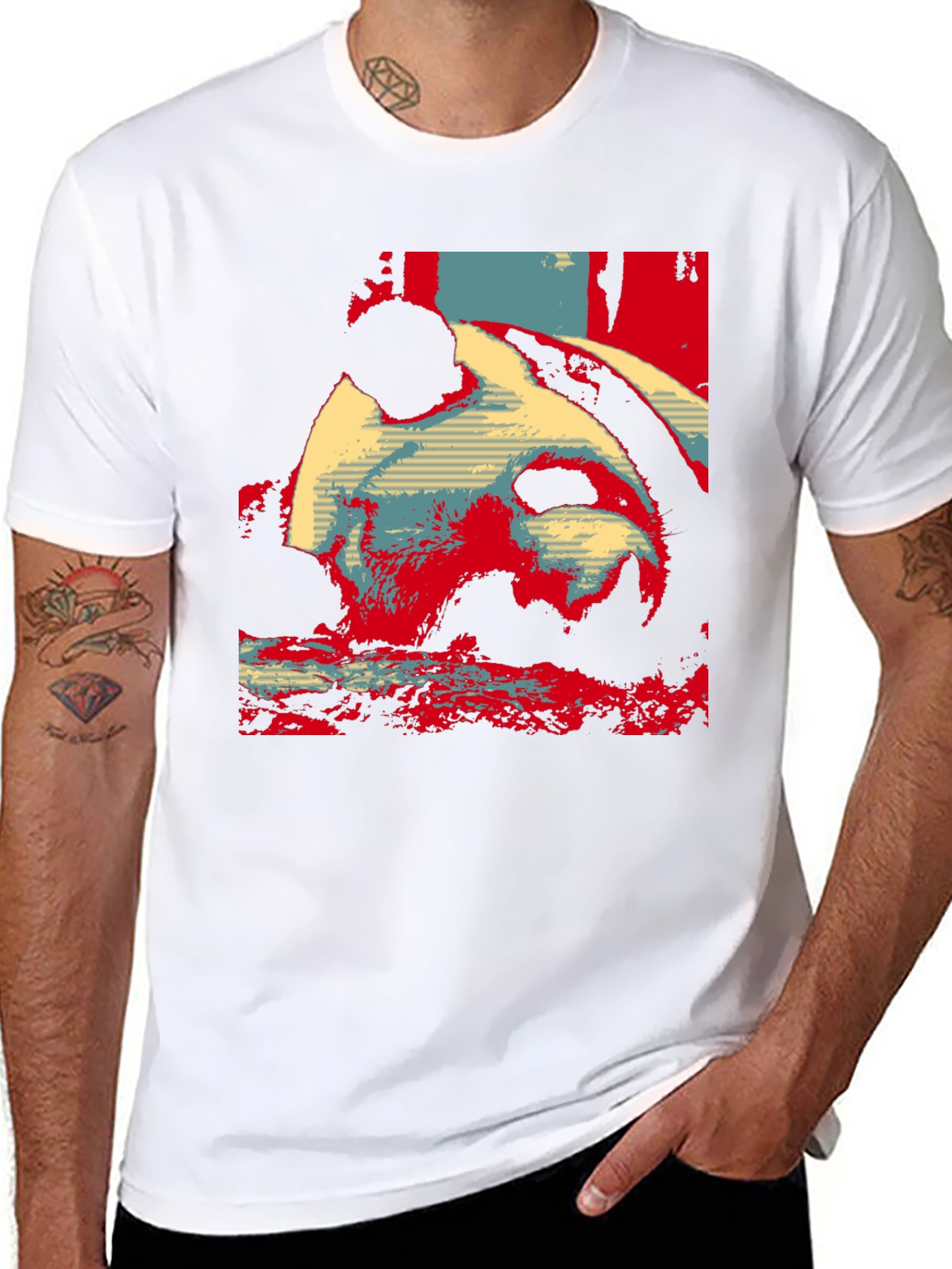 Panda Graphic Print T-Shirt