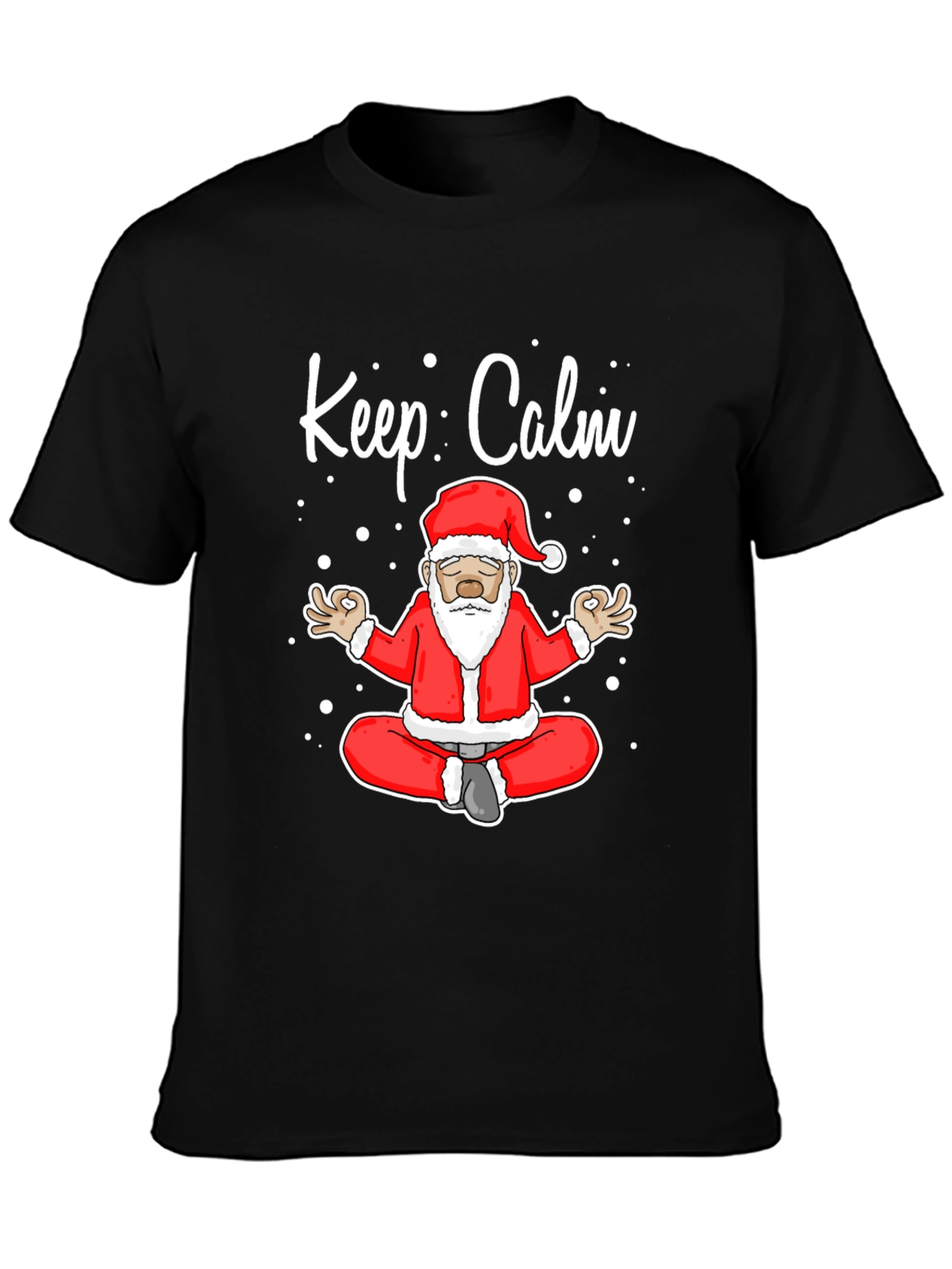 Keep Calm Santa Meditation T-Shirt