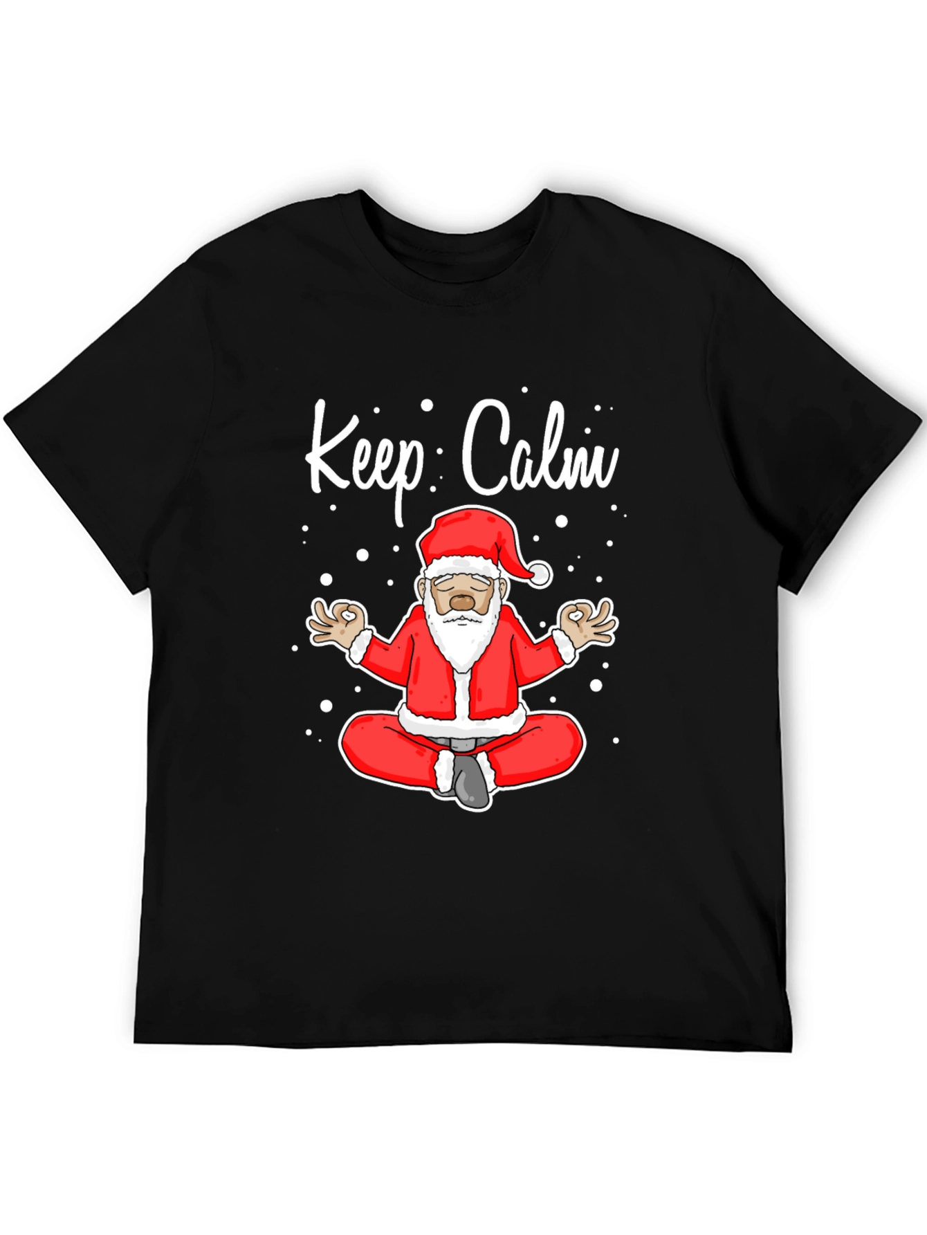 Keep Calm Santa Meditation T-Shirt