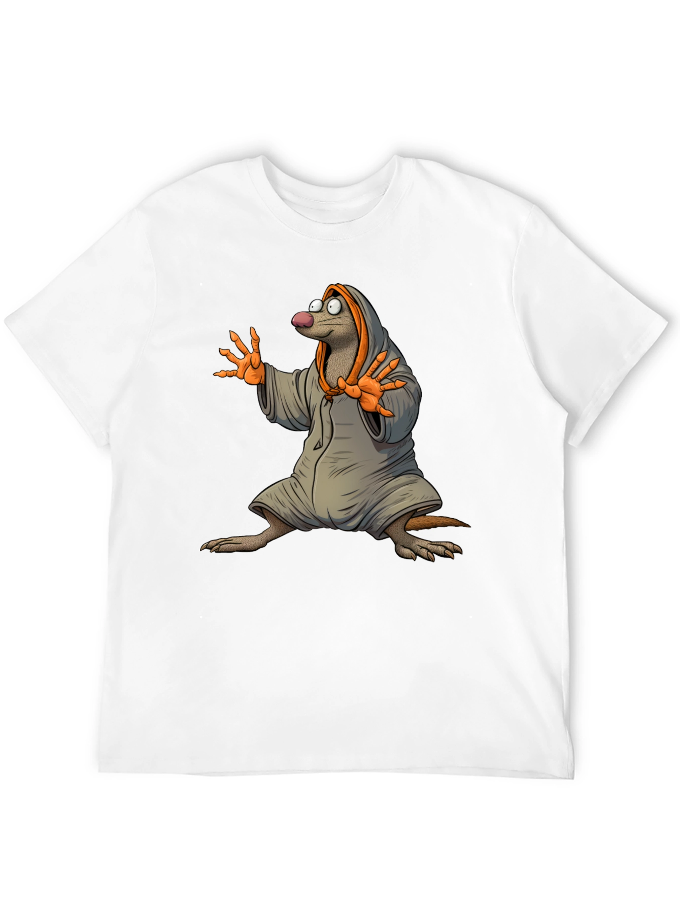 Mole in Robe Graphic T-Shirt - Black