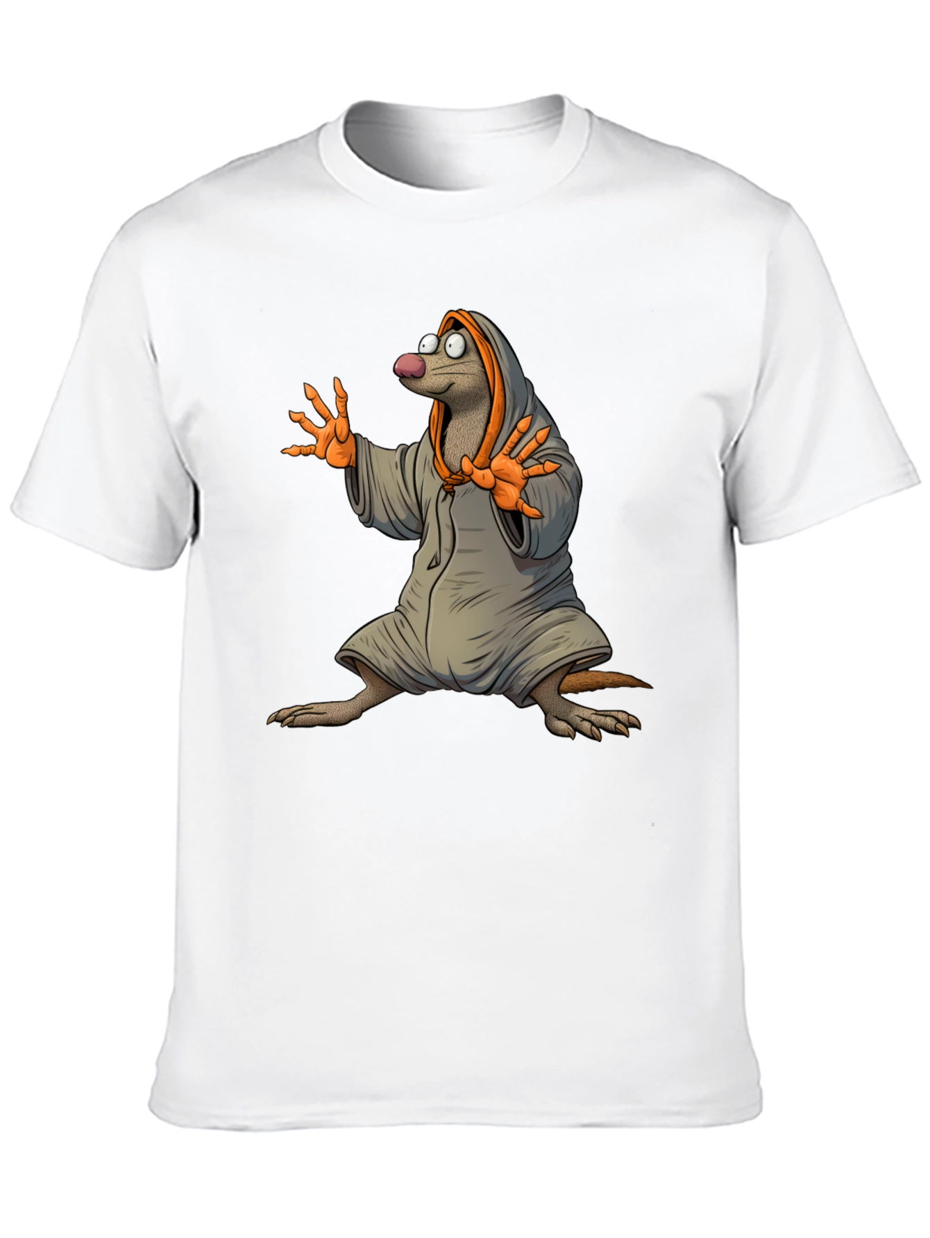 Mole in Robe Graphic T-Shirt - Black