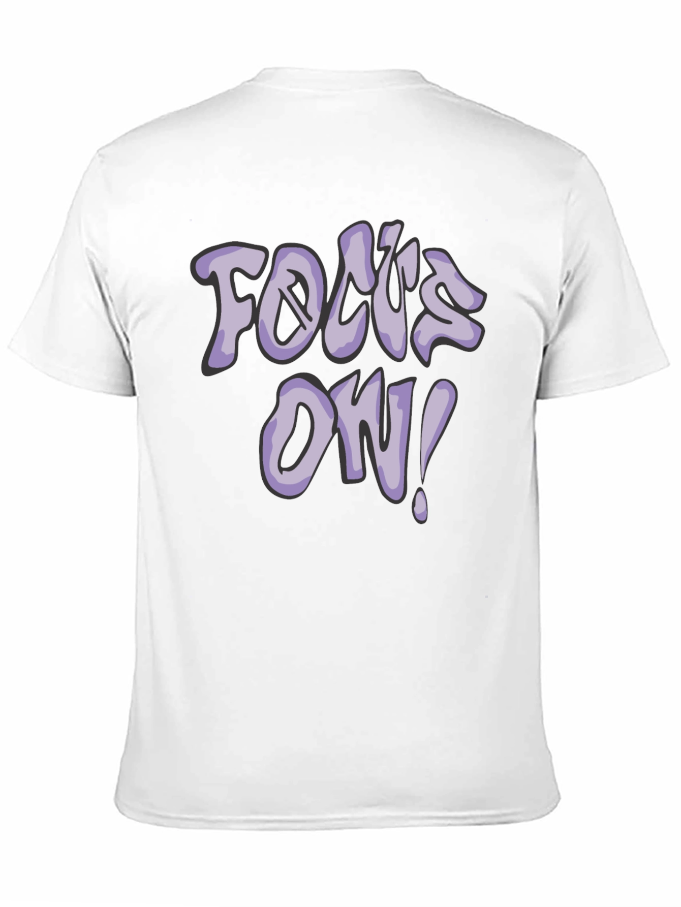 Focus On! Graphic Tee - Casual Black T-Shirt