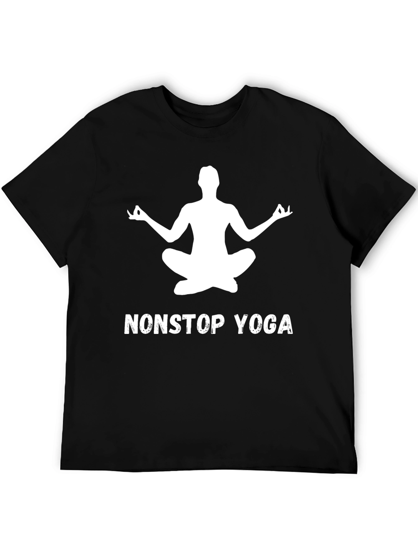 Nonstop Yoga Tee - Black Yoga Meditation T-Shirt