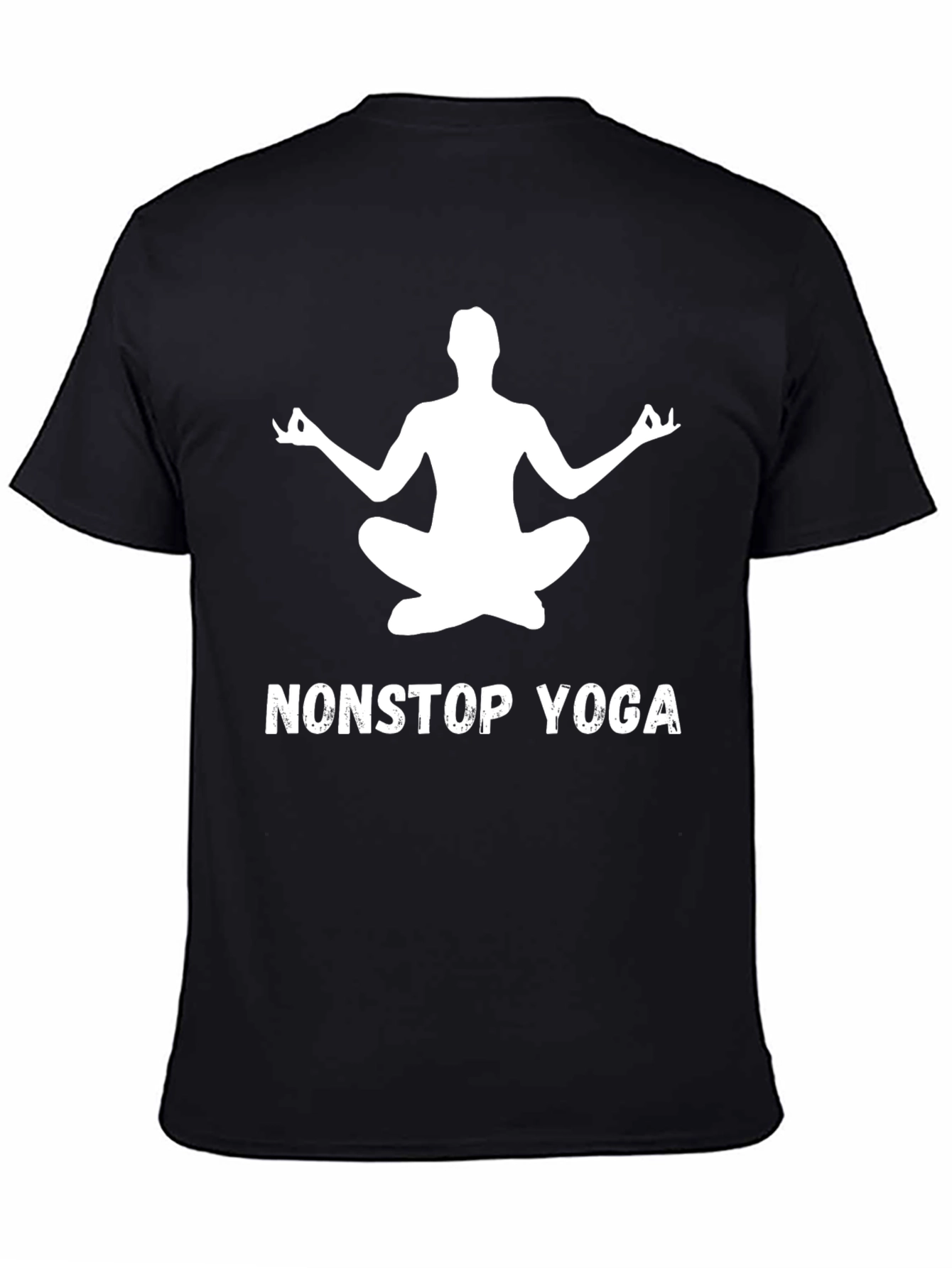 Nonstop Yoga Tee - Black Yoga Meditation T-Shirt