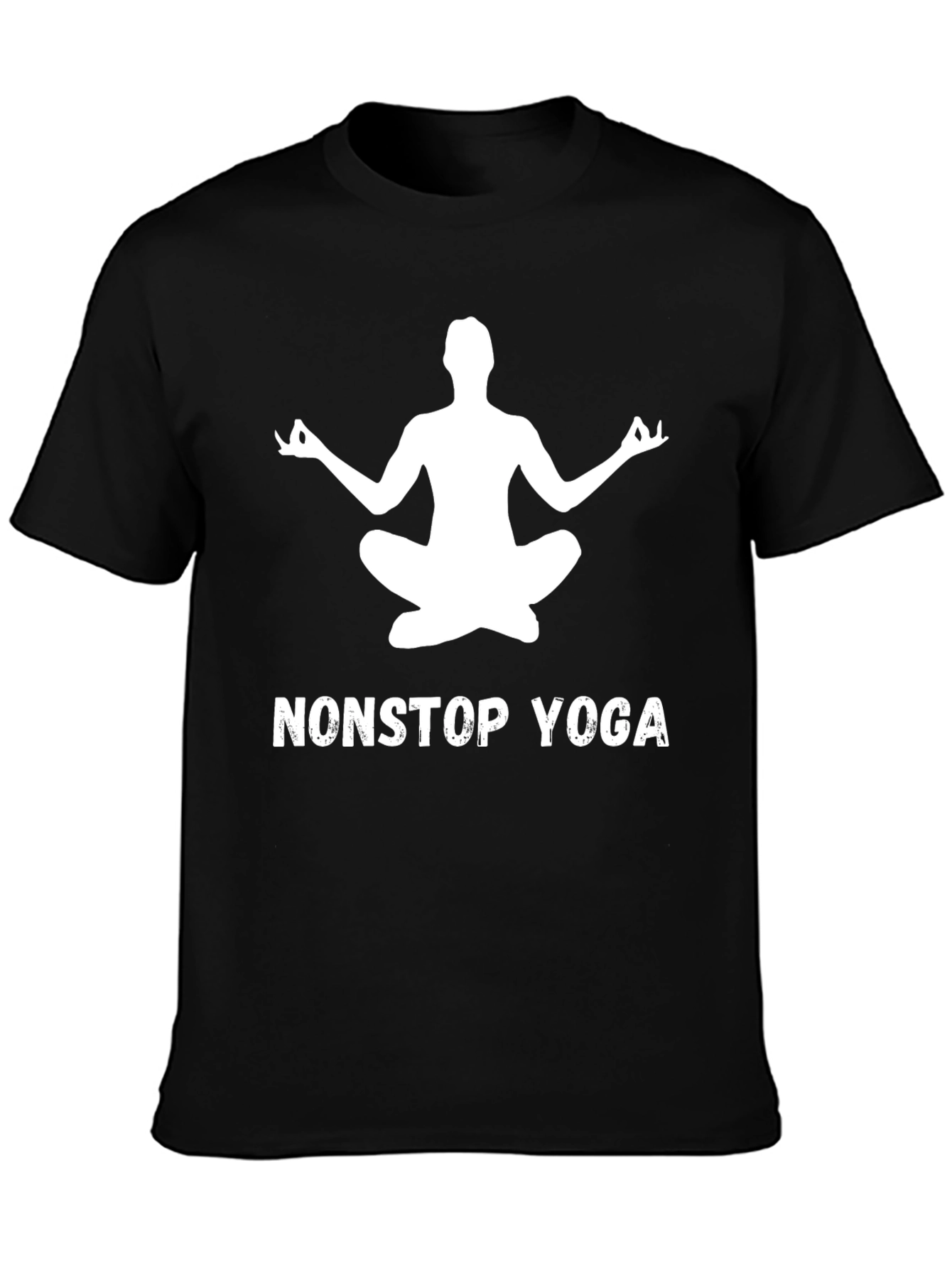 Nonstop Yoga Tee - Black Yoga Meditation T-Shirt