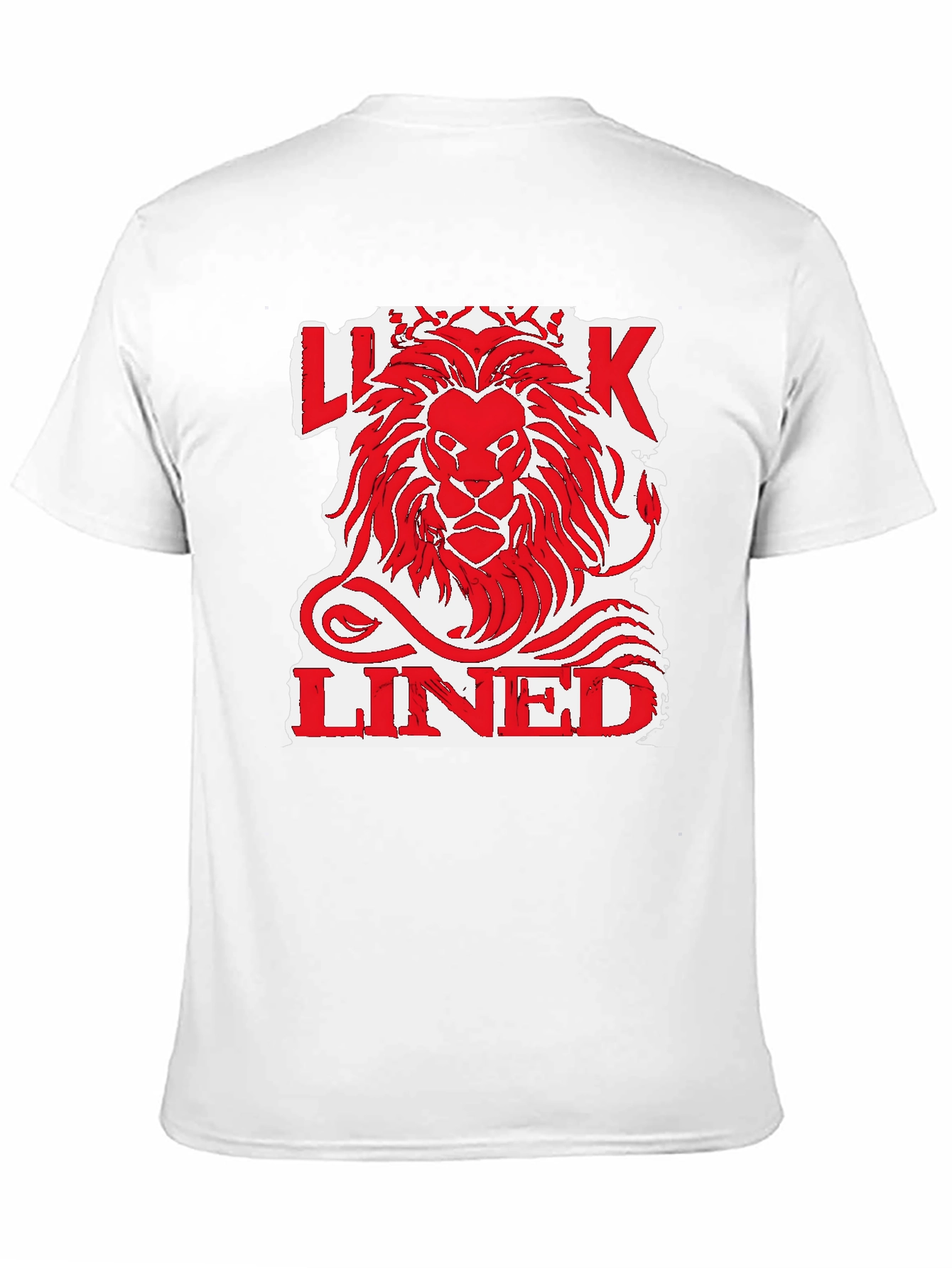 Lion King Lined Graphic Print Mens Black T-Shirt