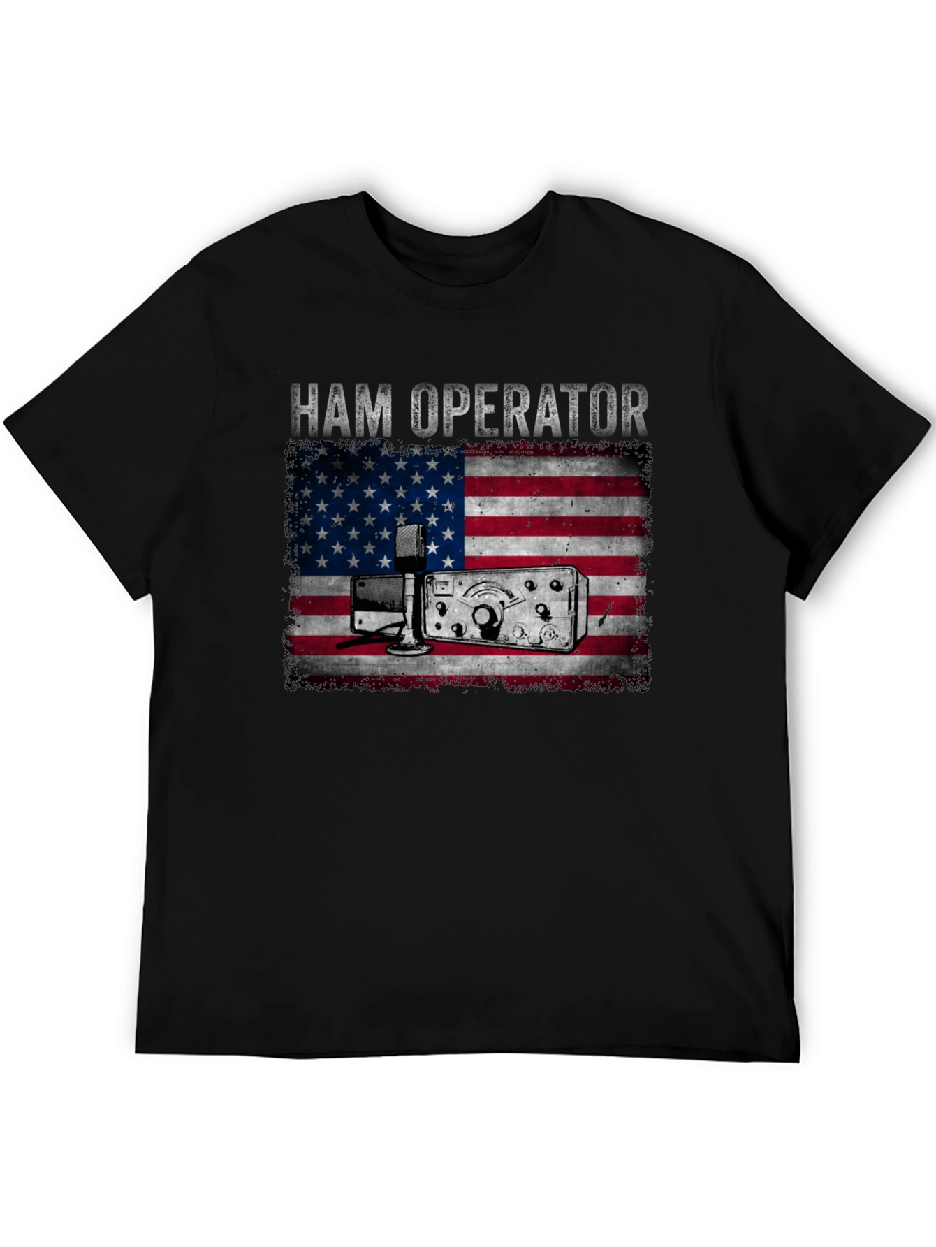 Ham Operator American Flag T-Shirt