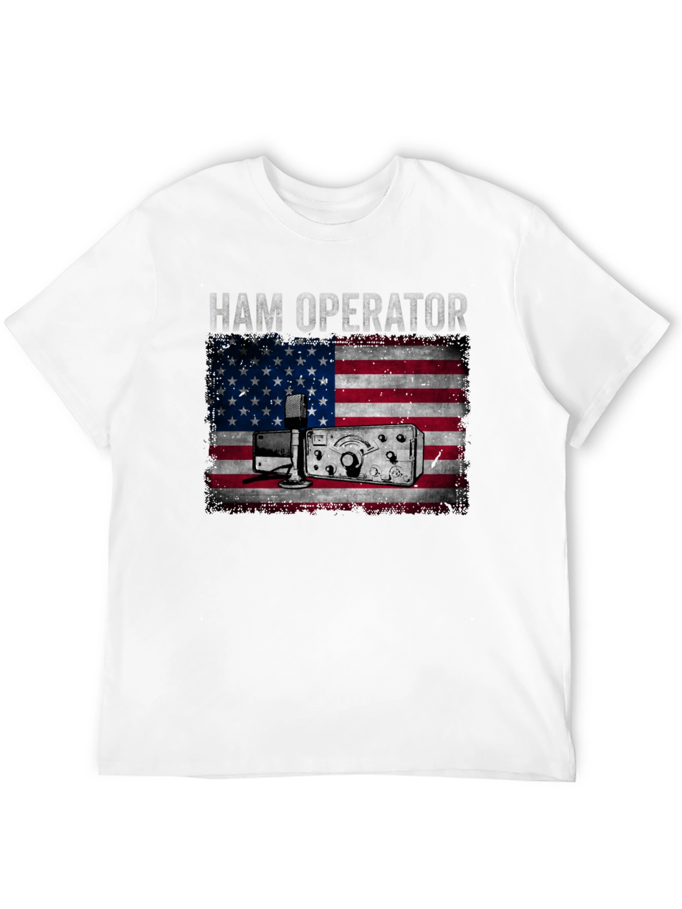 Ham Operator American Flag T-Shirt