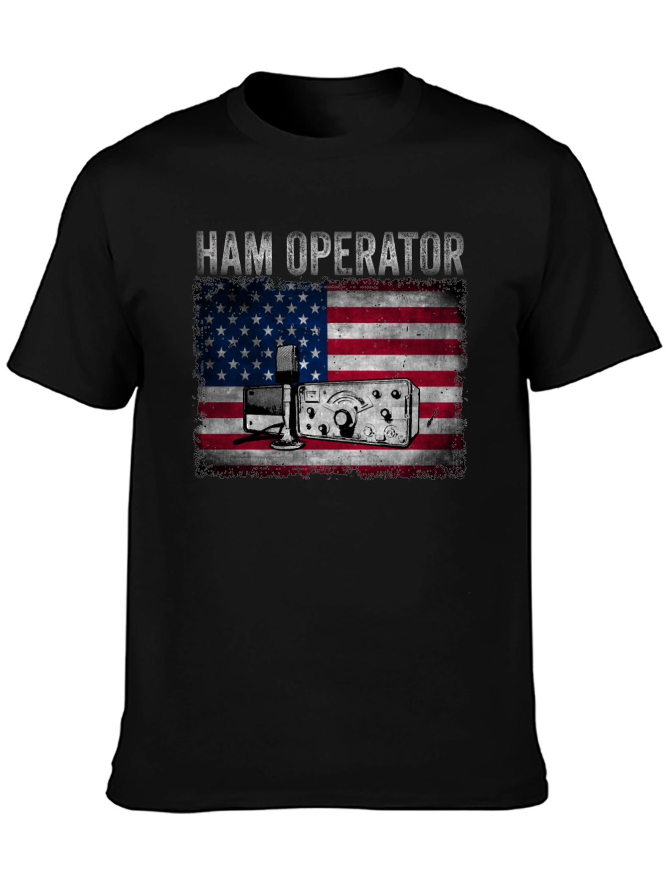 Ham Operator American Flag T-Shirt